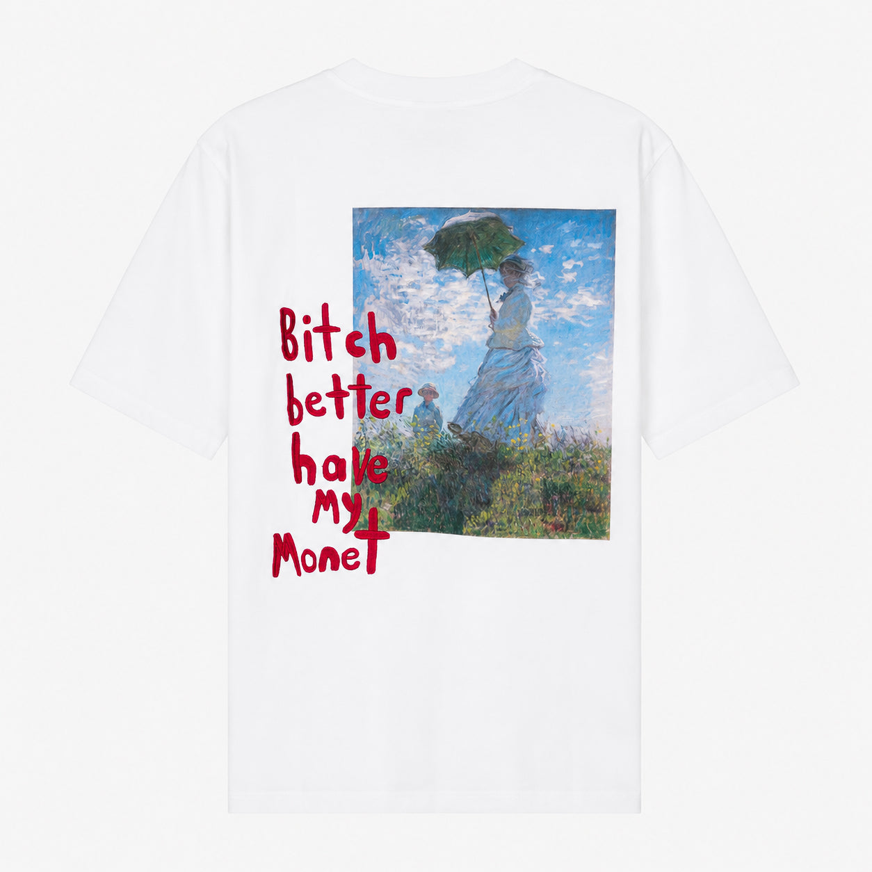 Hopeium T-Shirt Backprint Wit | B*tch Tee