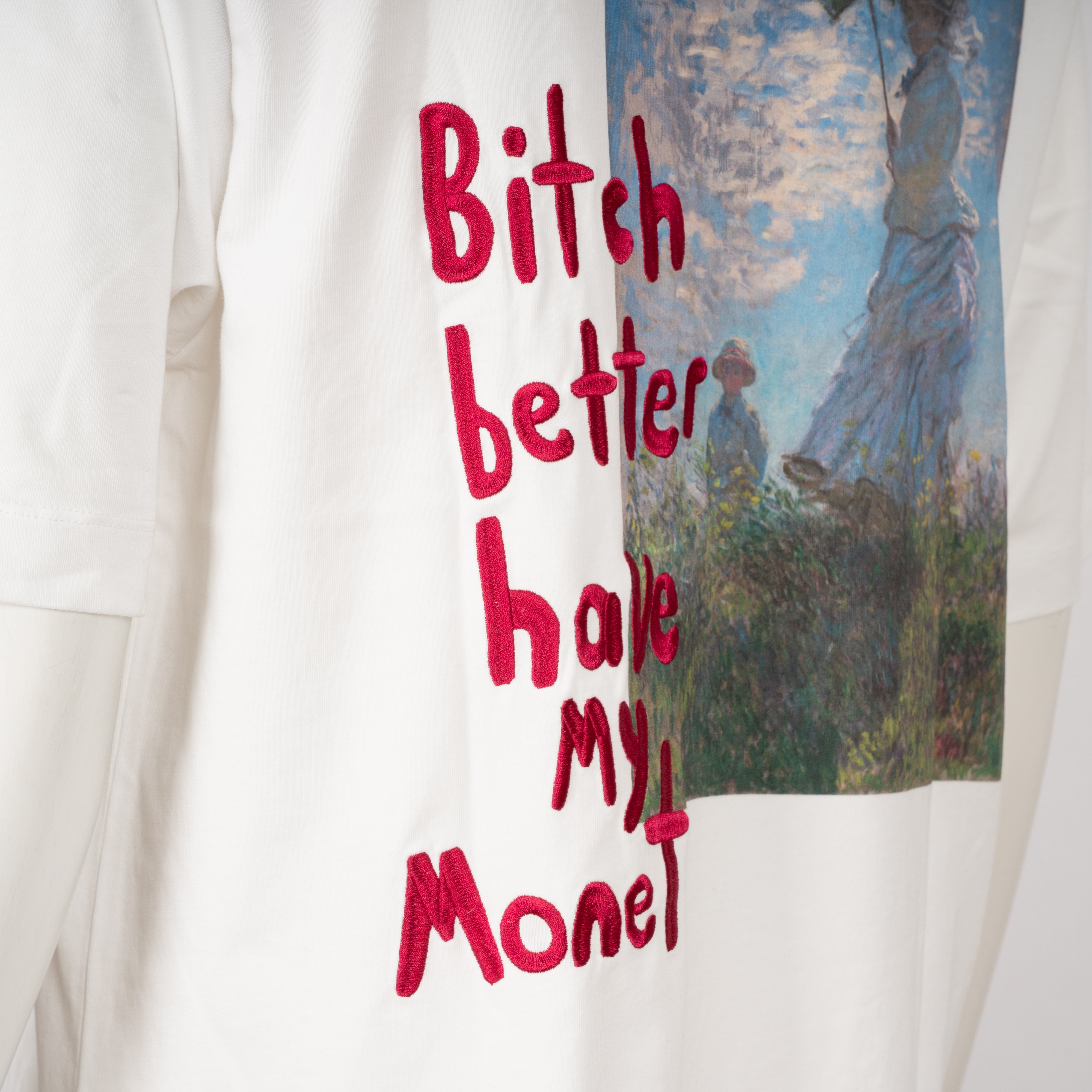Hopeium T-Shirt Backprint Wit | B*tch Tee
