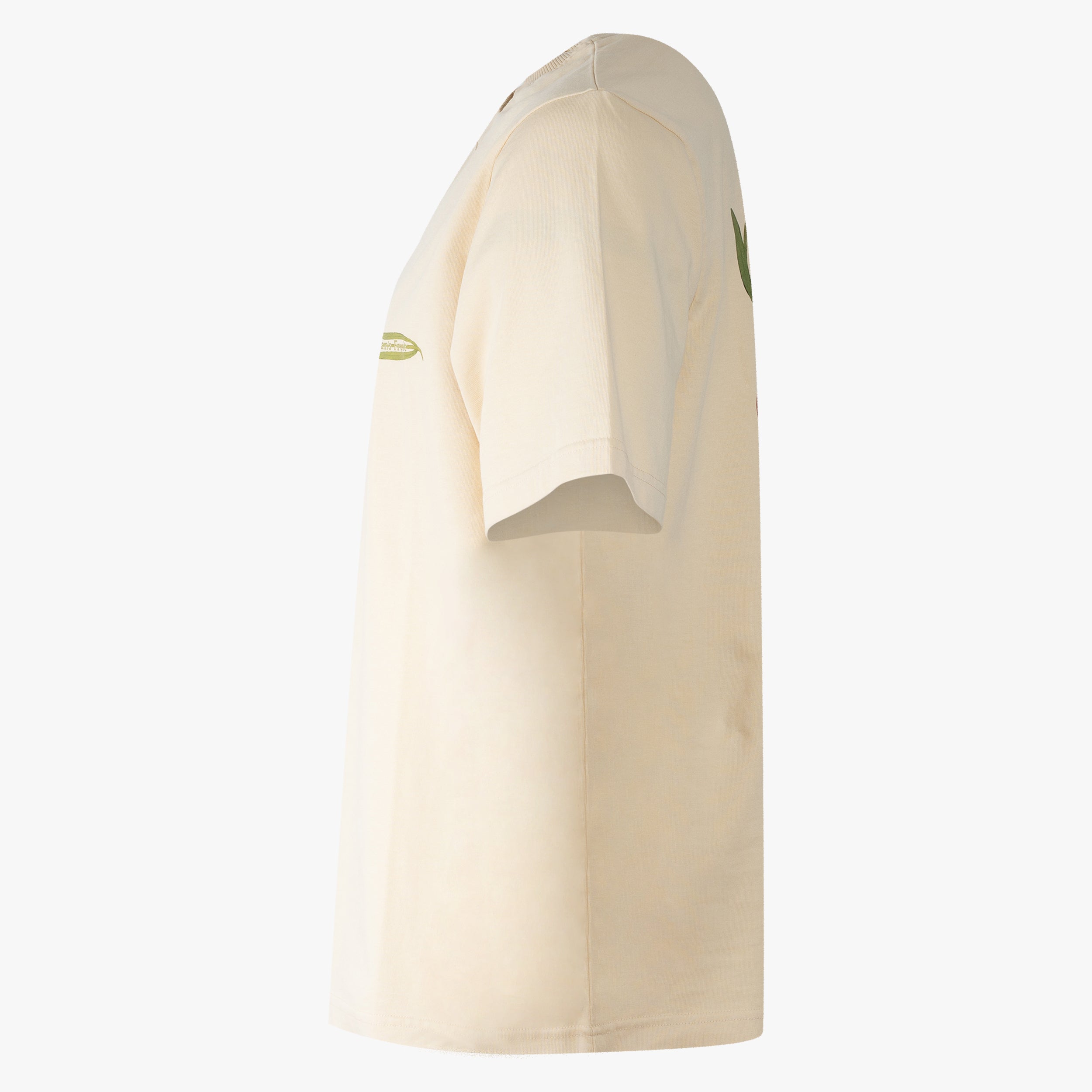 Bram's Fruit T-Shirt Backprint Beige| Botanical Tee