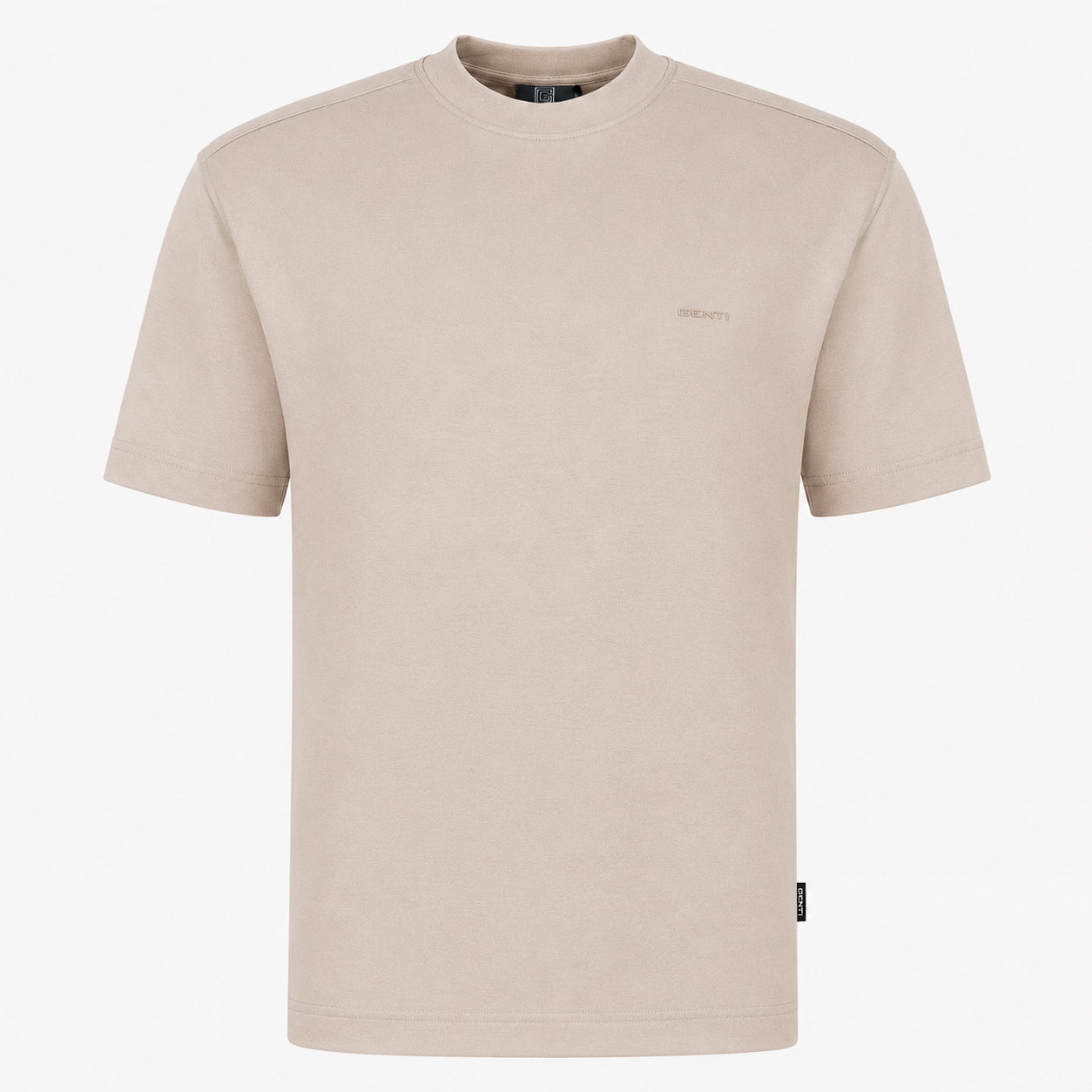 Genti T-Shirt Beige | Cotton Tech