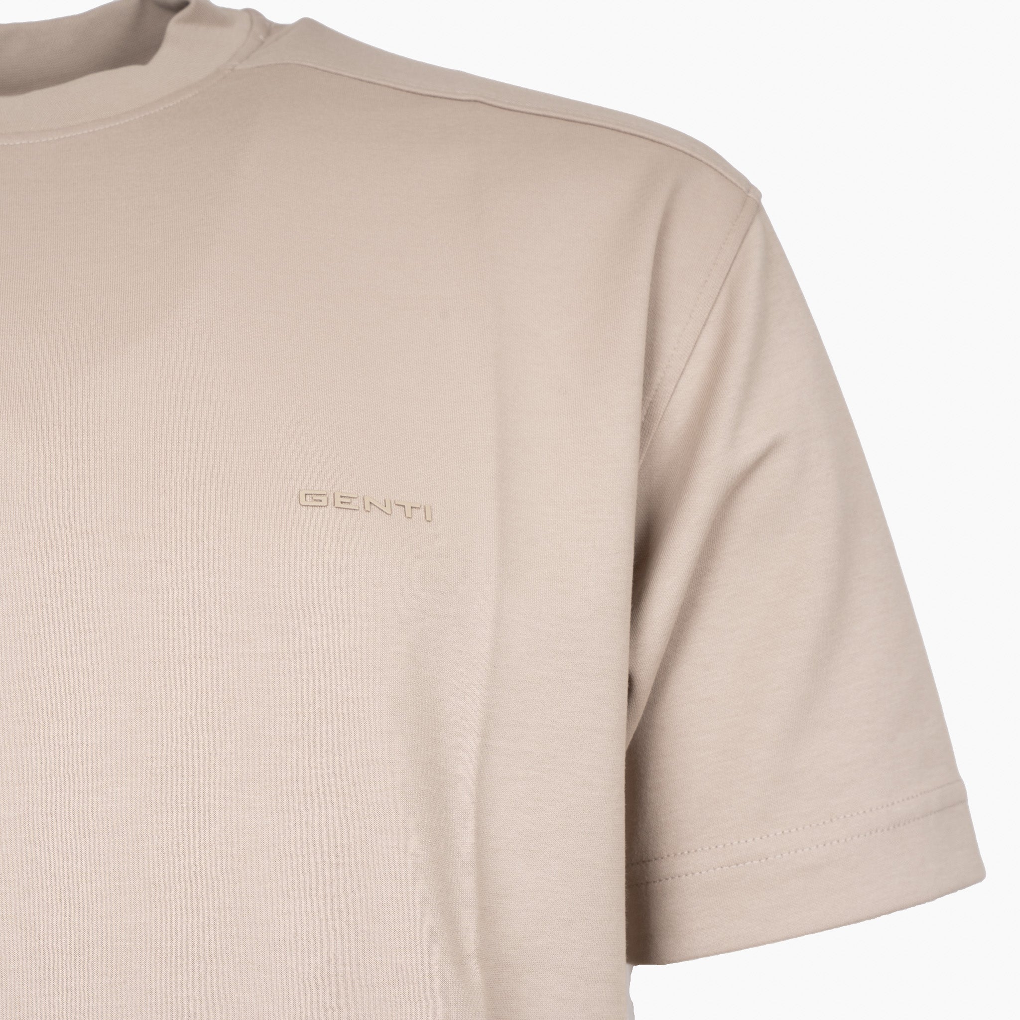 Genti T-Shirt Beige | Cotton Tech