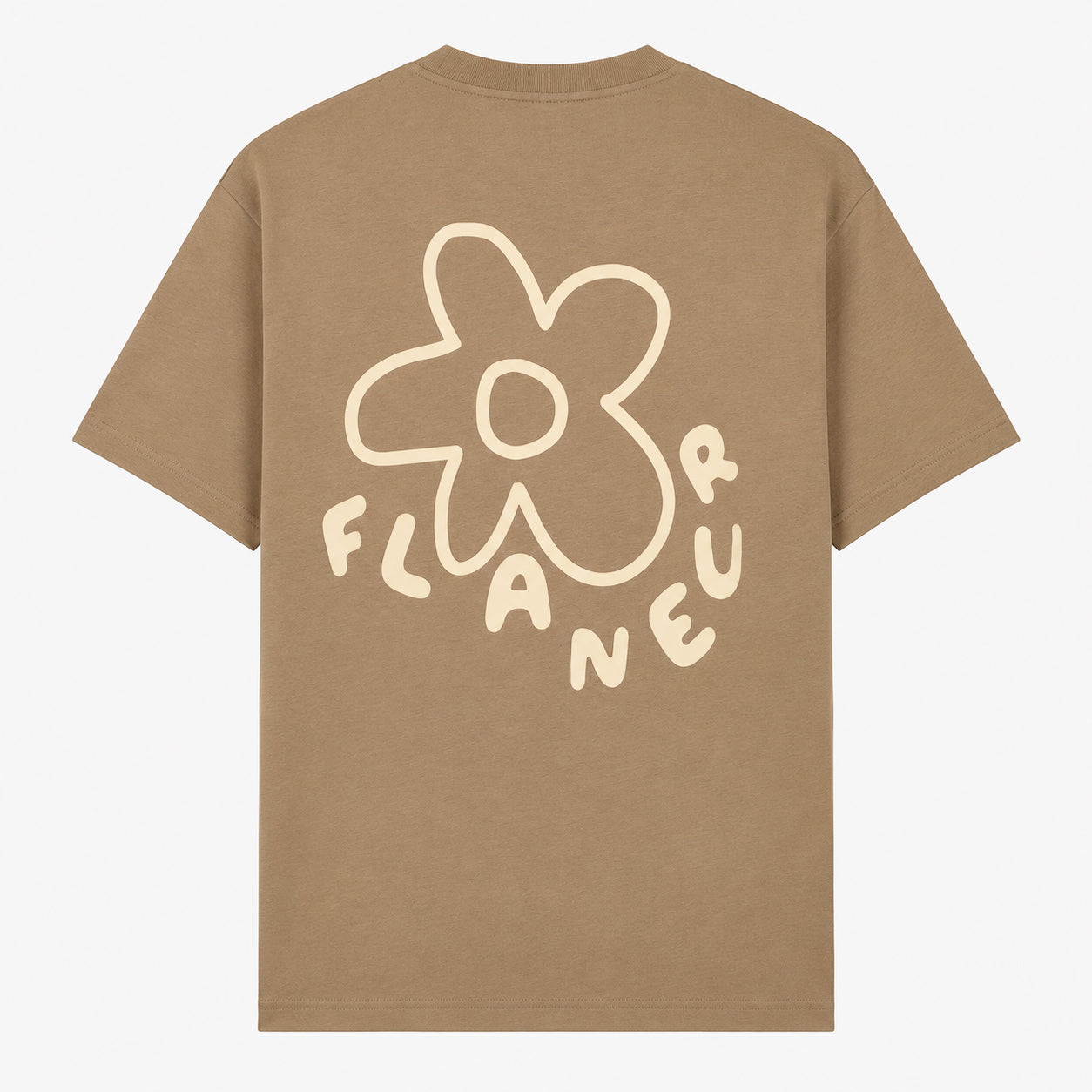 Flaneur T-Shirt Backprint Bruin | Blossom