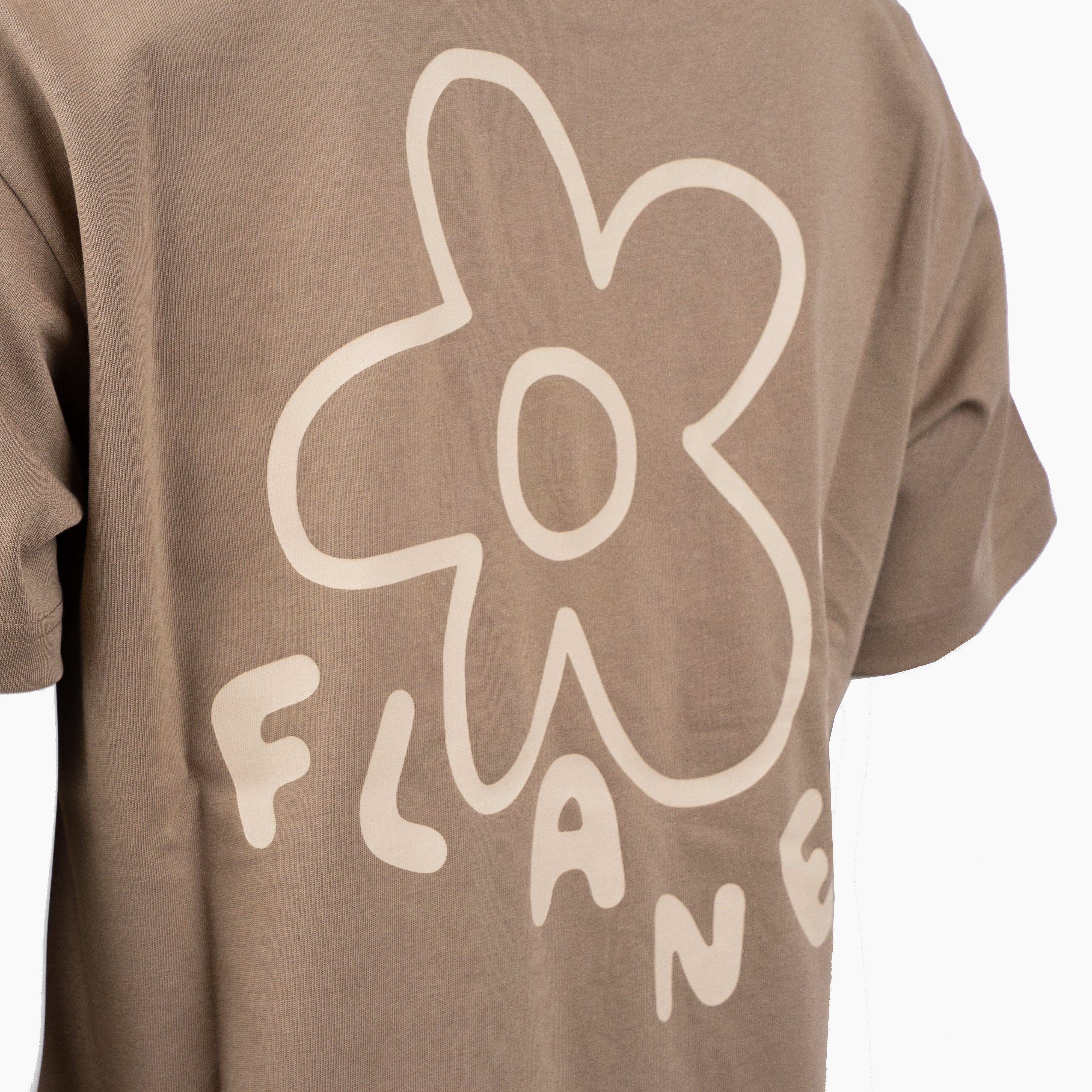 Flaneur T-Shirt Backprint Bruin | Blossom