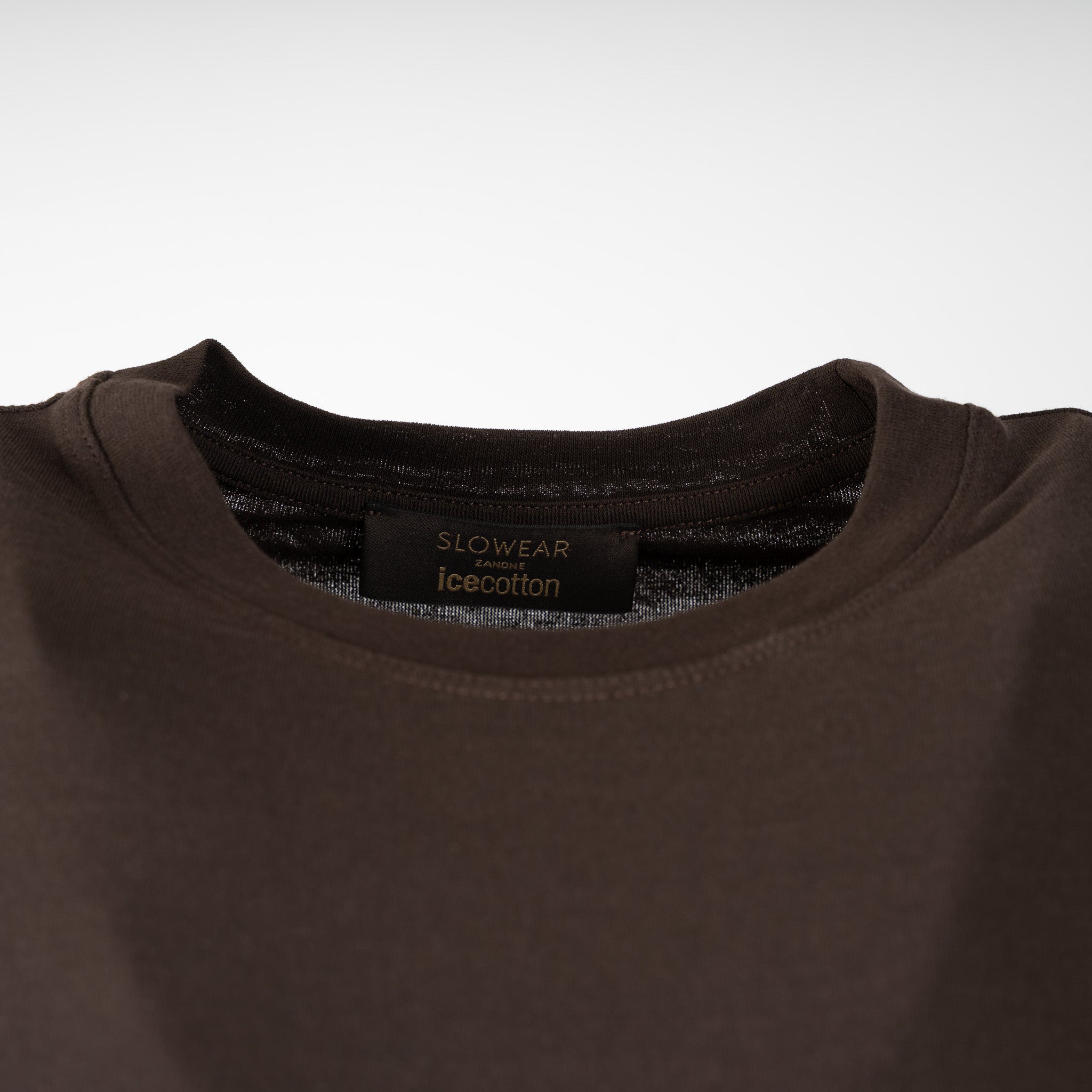 Zanone T-Shirt Donkerbruin | IceCotton