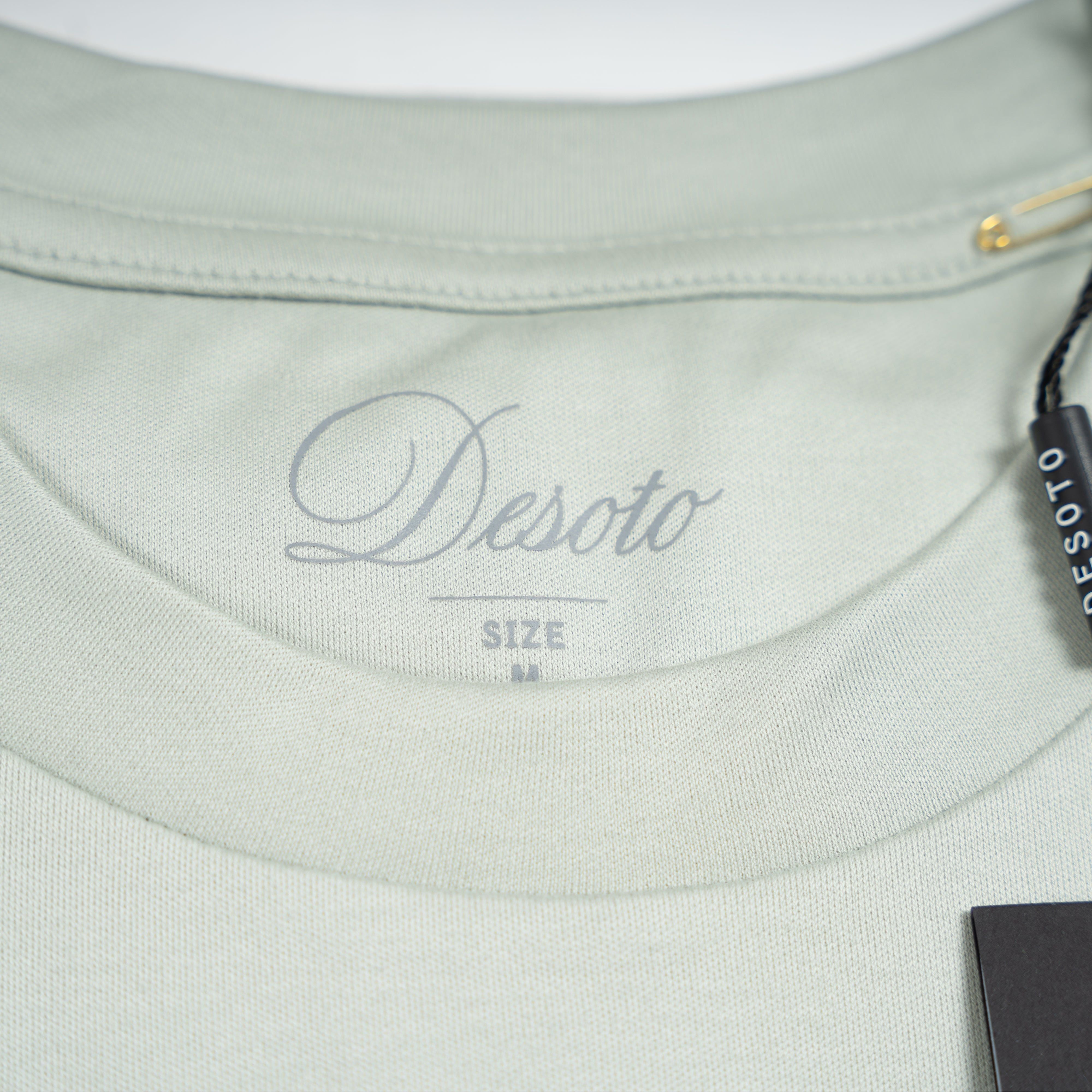 Desoto T-Shirt Lichtgroen | Luxury Two Ply