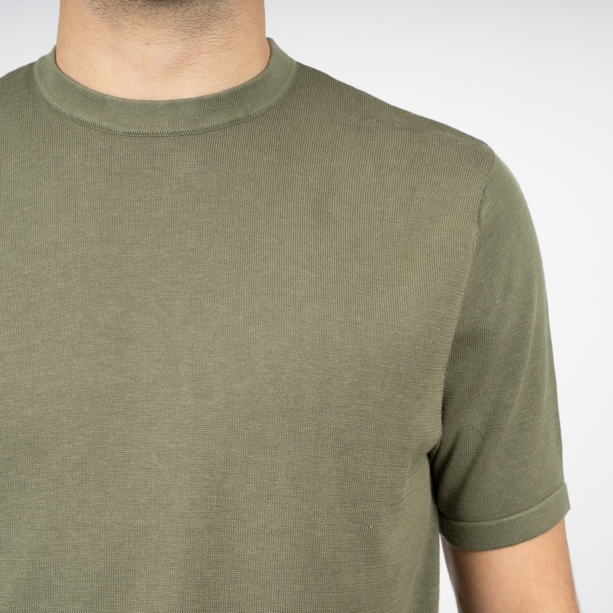 SEVEN DIALS Gebreid T-Shirt Groen | Faun