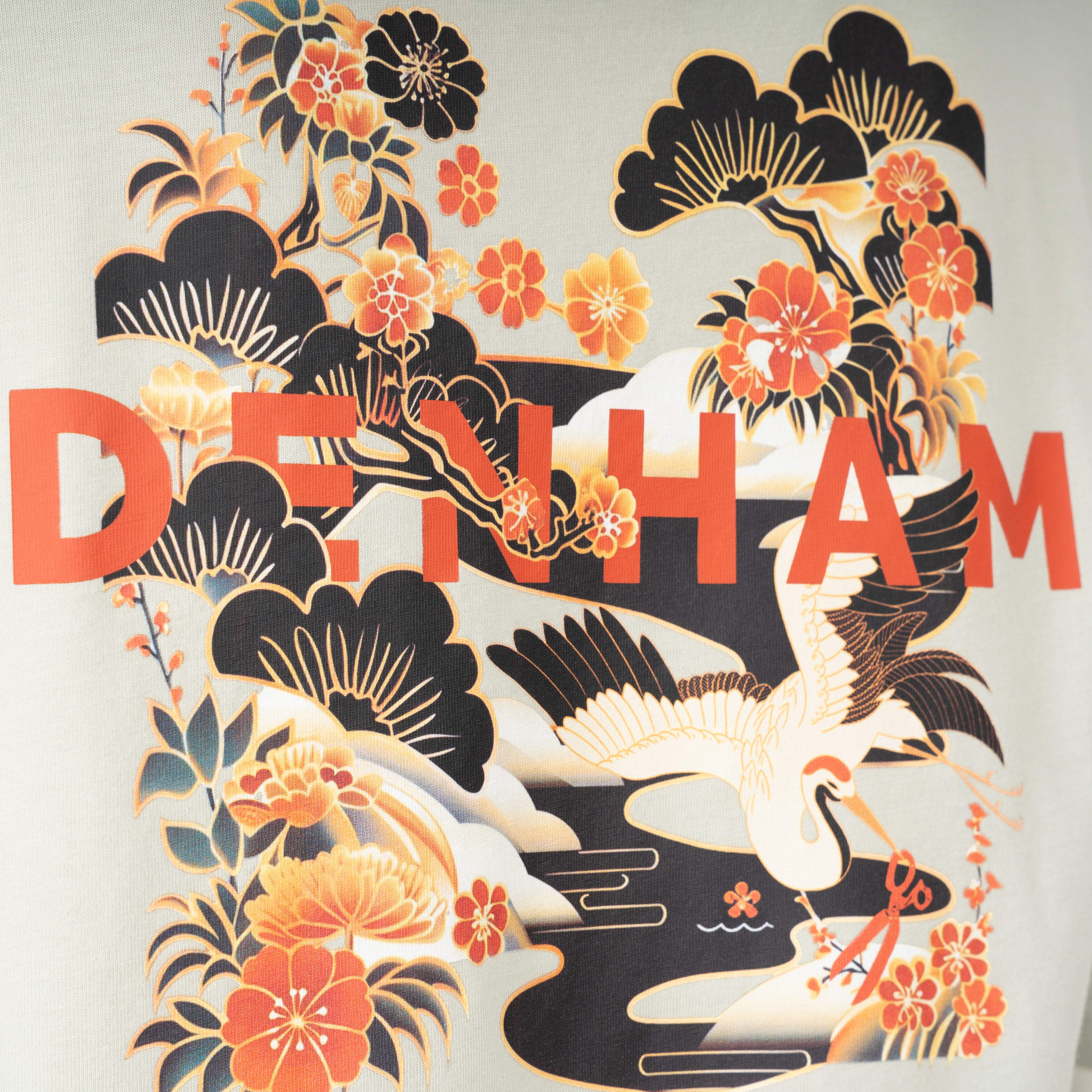 Denham T-Shirt Backprint Lichtgroen | Kansai Graphic Tee