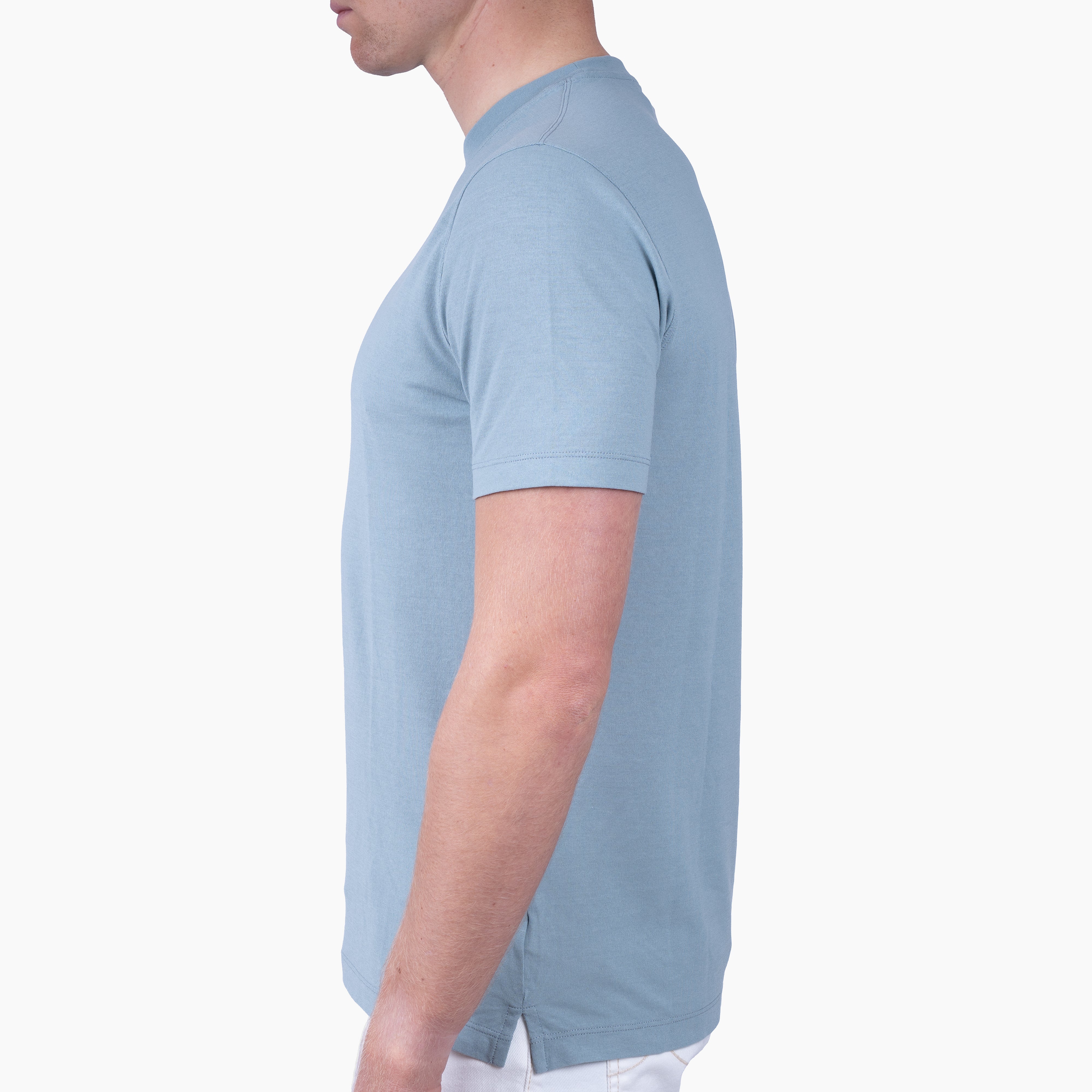 Zanone T-Shirt Middenblauw | IceCotton