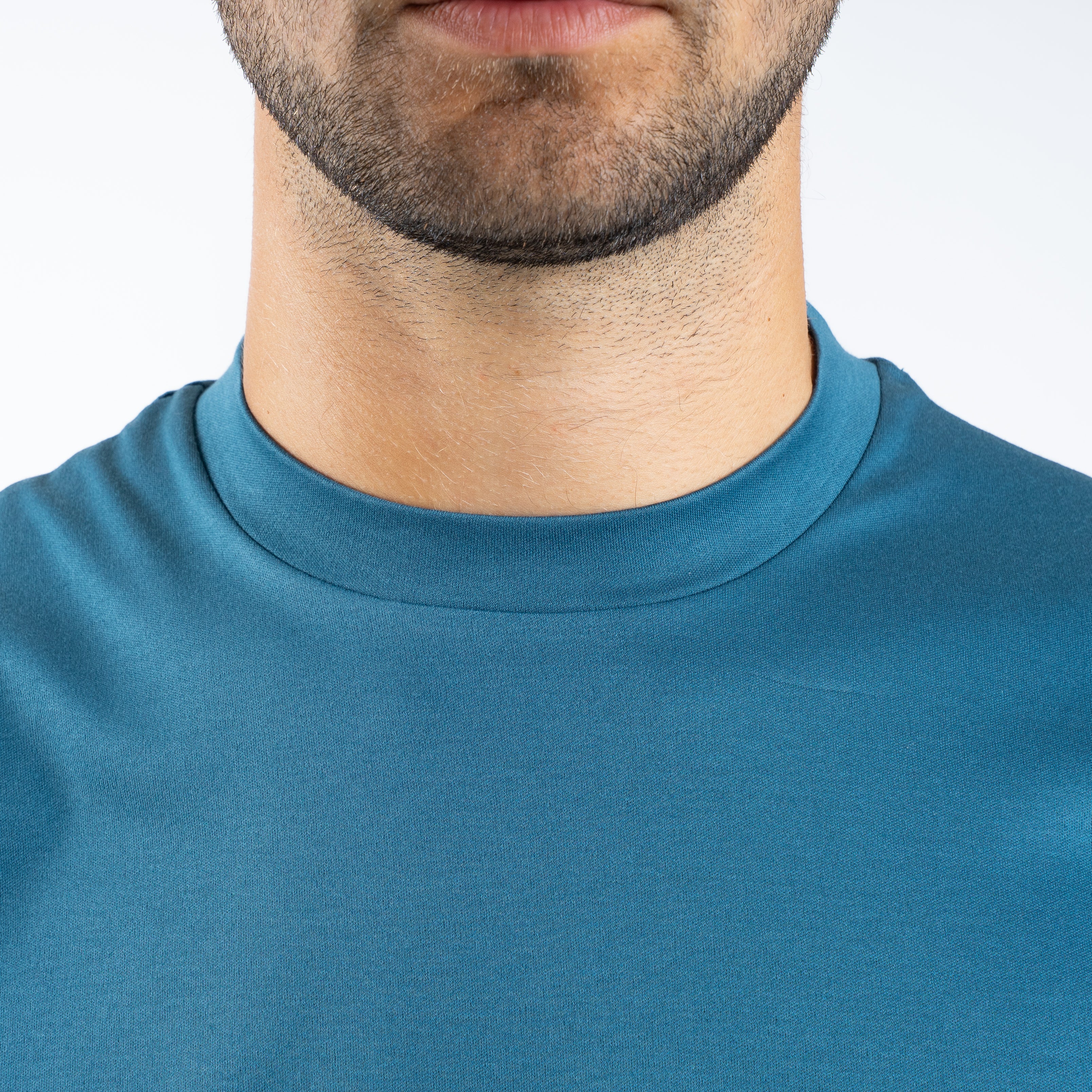 Valenza T-Shirt Middenblauw | Interlock Supima Cotton