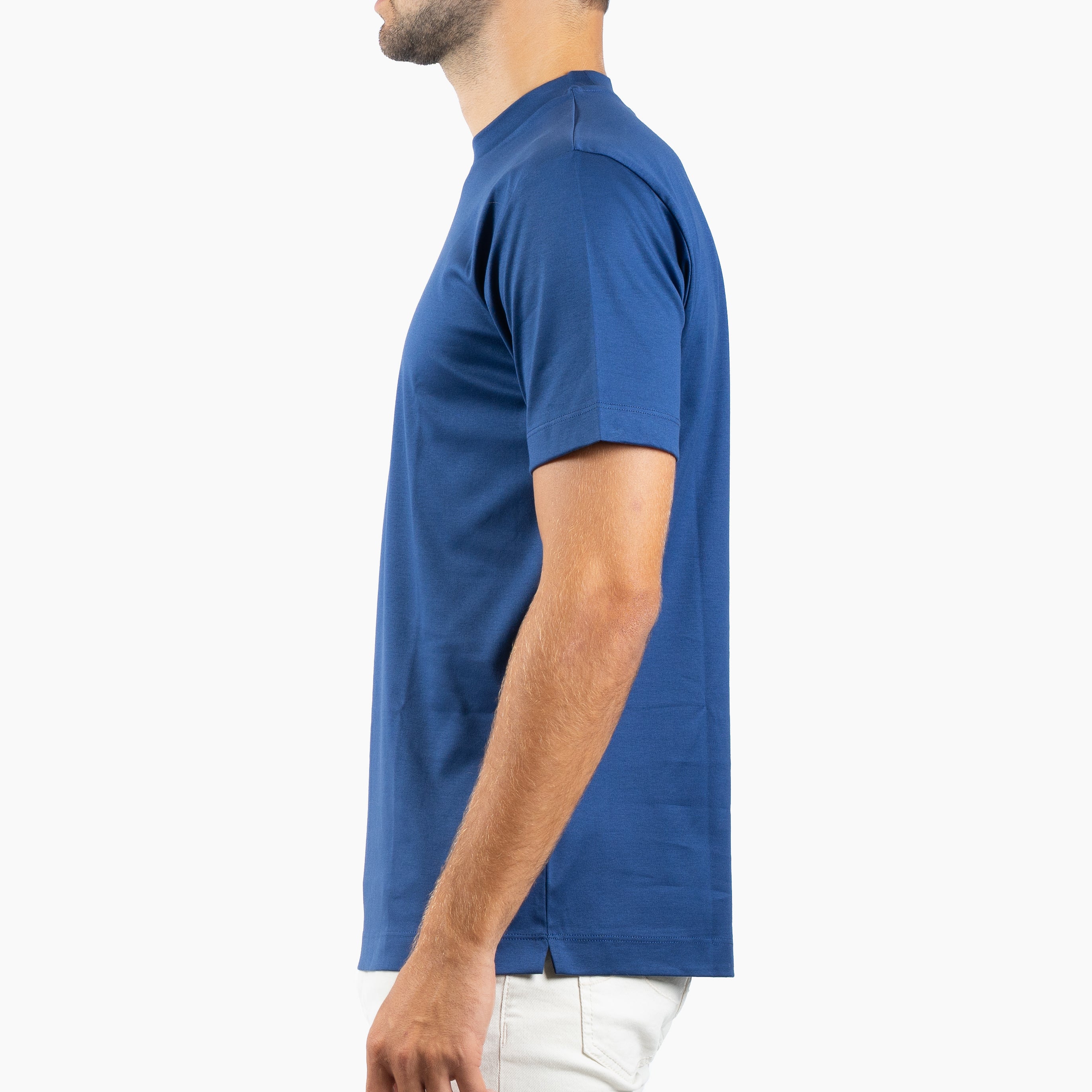 Valenza T-Shirt Hardblauw | Interlock Supima Cotton