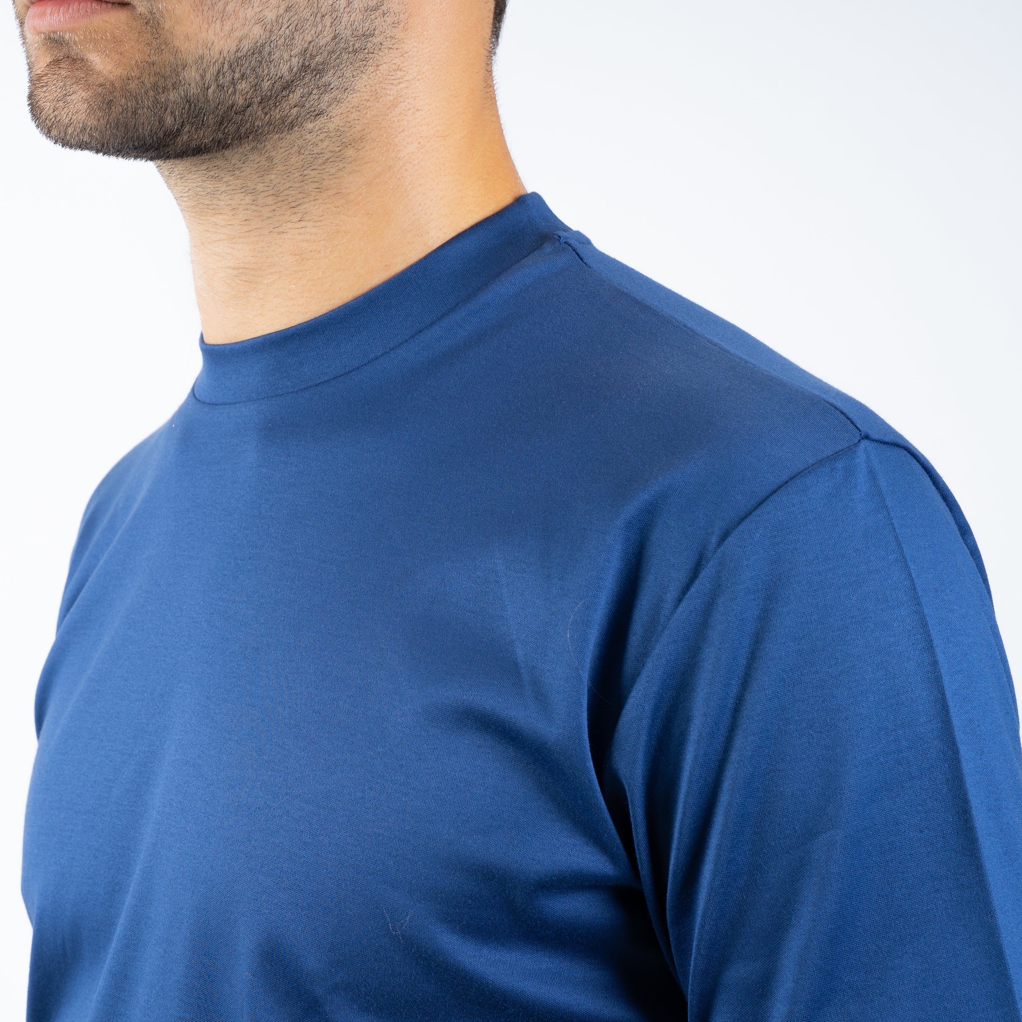 Valenza T-Shirt Hardblauw | Interlock Supima Cotton