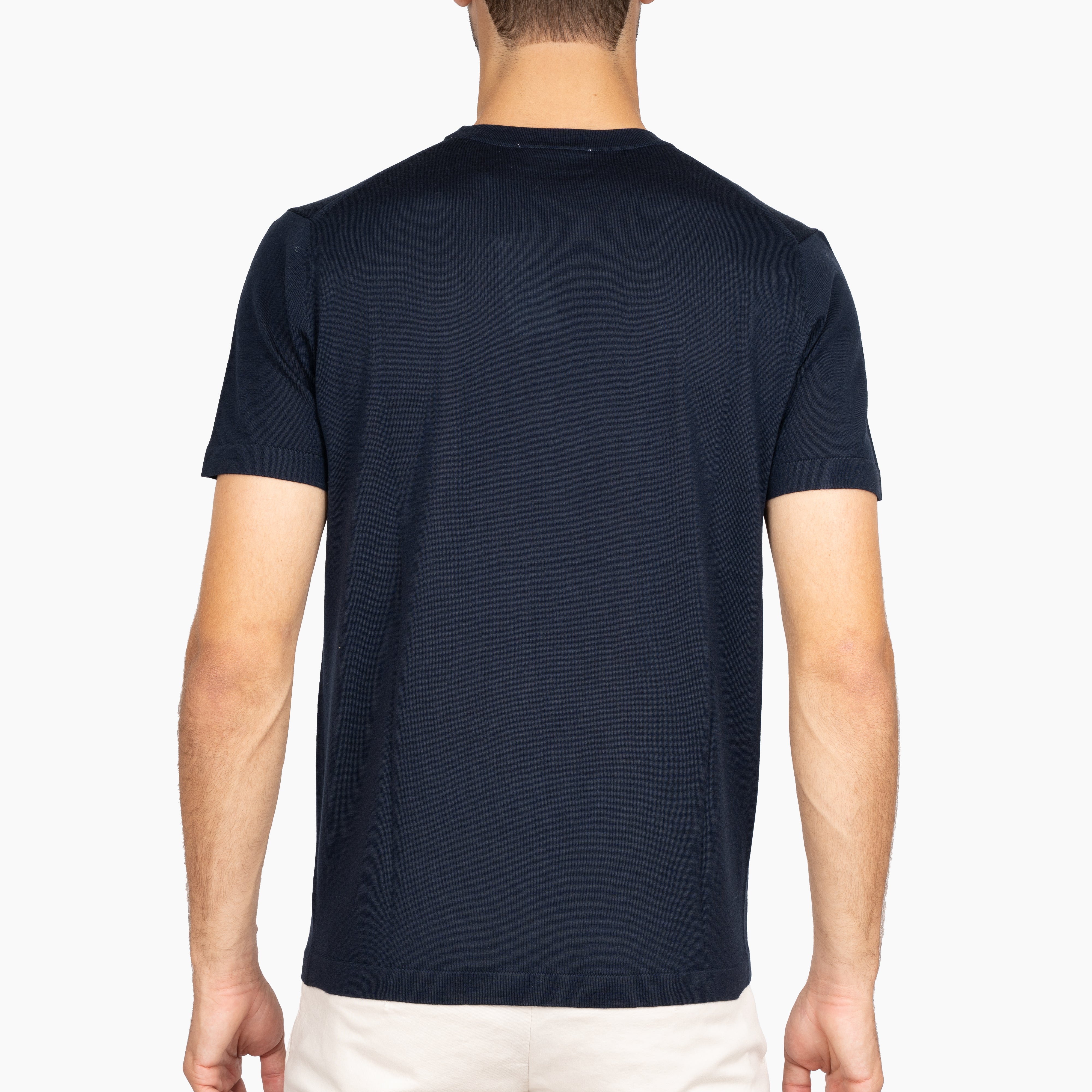 SEVEN DIALS Gebreid T-Shirt Blauw | Bain