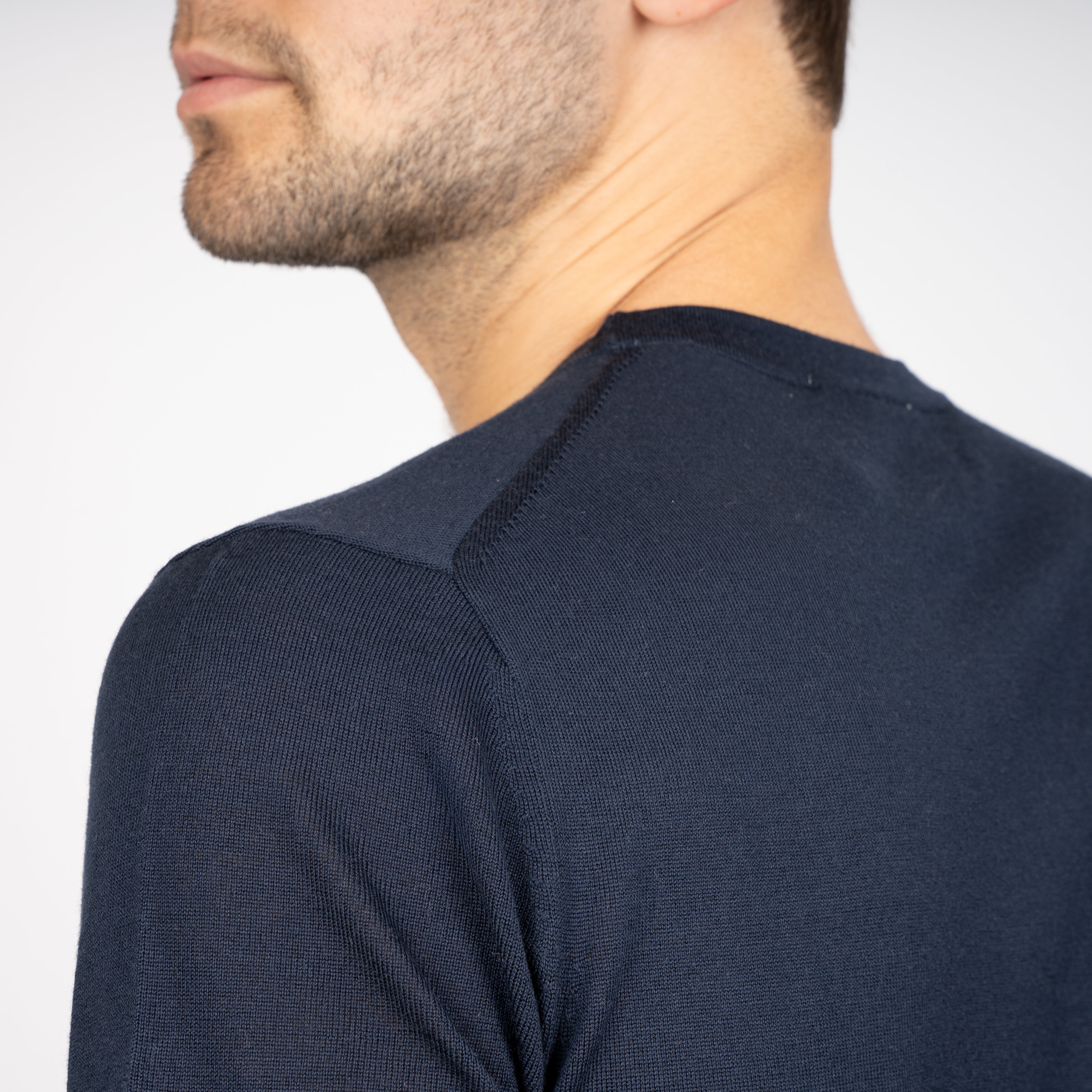 SEVEN DIALS Gebreid T-Shirt Blauw | Bain