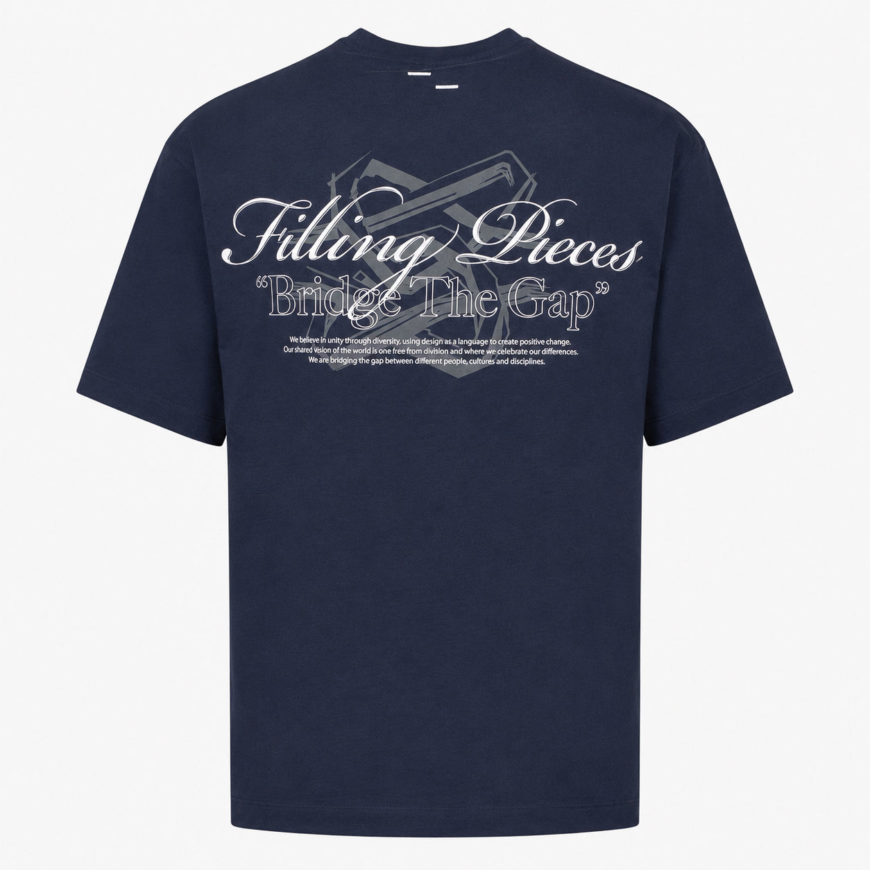 Filling Pieces T-Shirt Backprint Blauw | Boxy Bridge The Gap