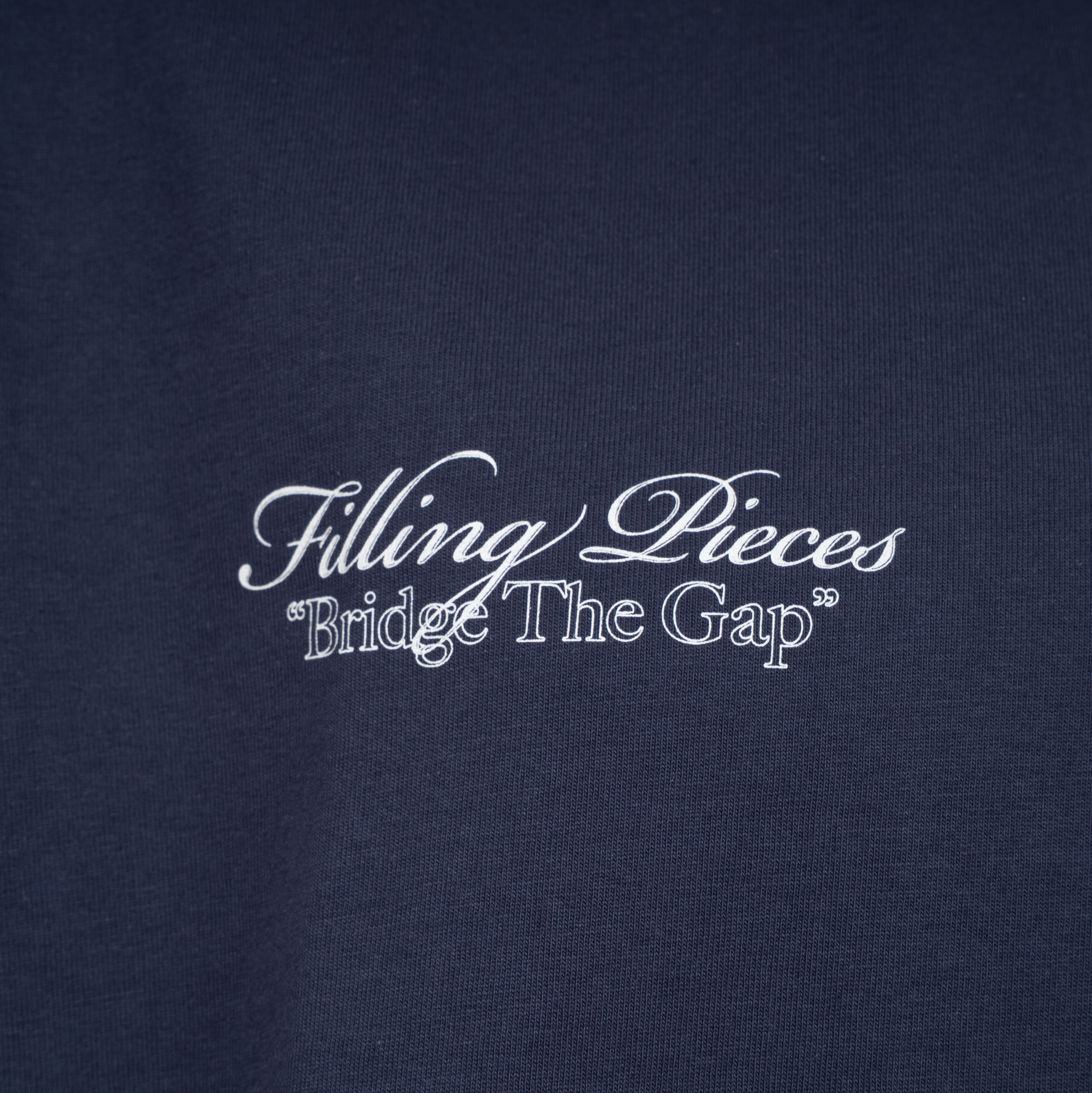 Filling Pieces T-Shirt Backprint Blauw | Boxy Bridge The Gap