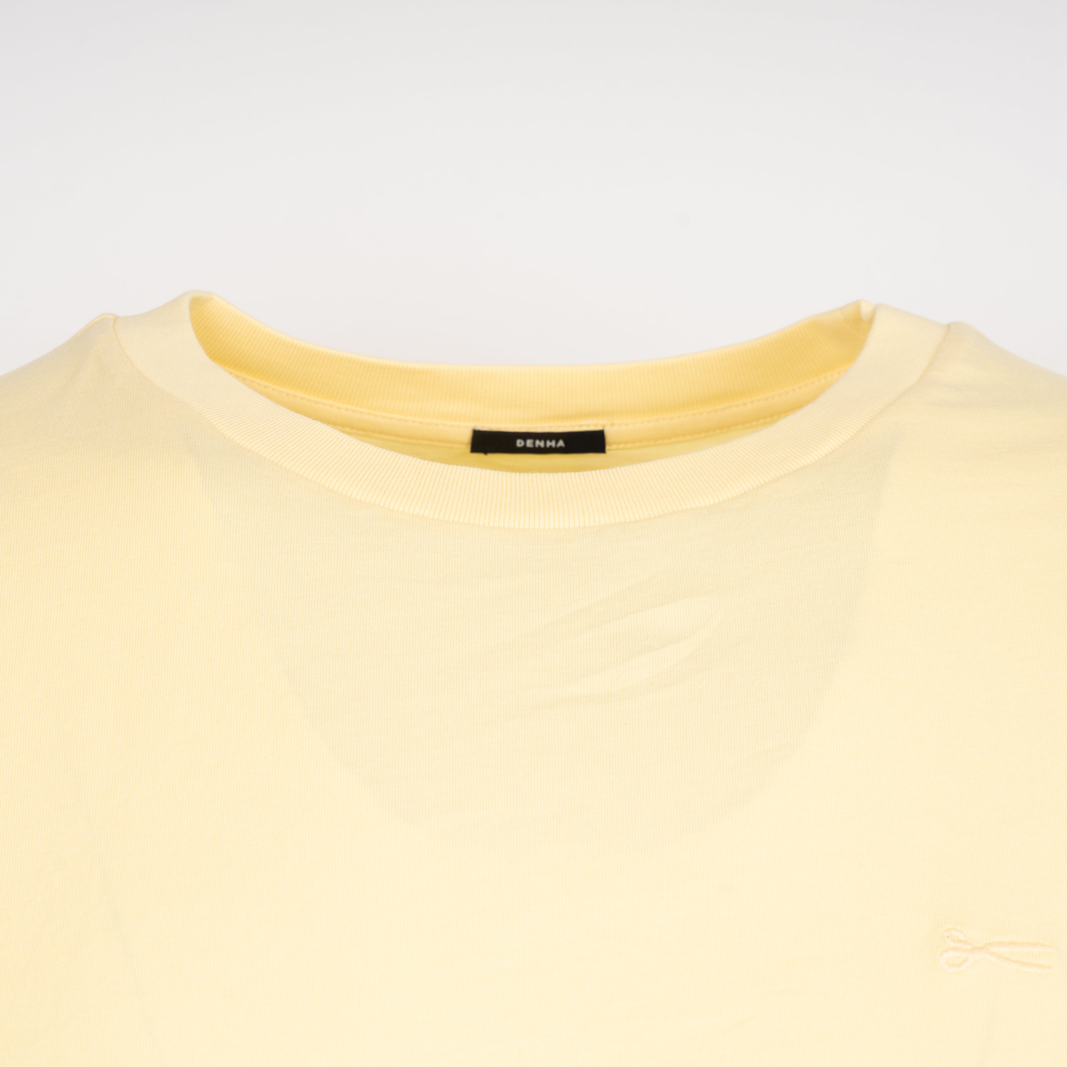 Denham T-Shirt Geel | Scissor Tee