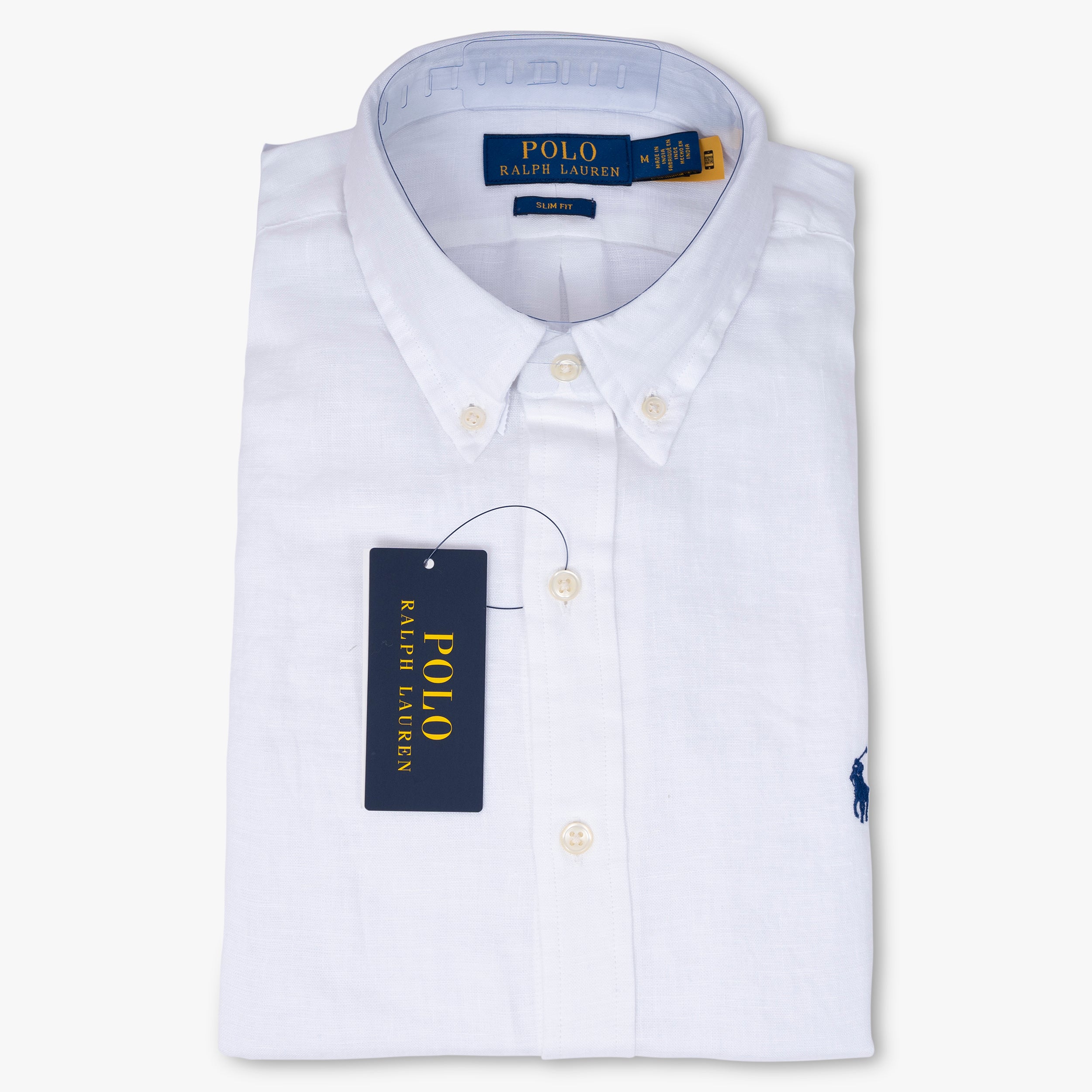 Ralph Lauren Linnen Overhemd Wit | Slim Fit