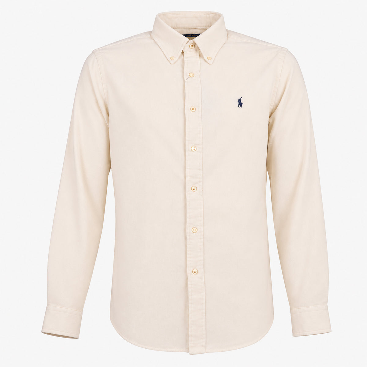 Ralph Lauren Corduroy Overhemd Crème | Custom Fit