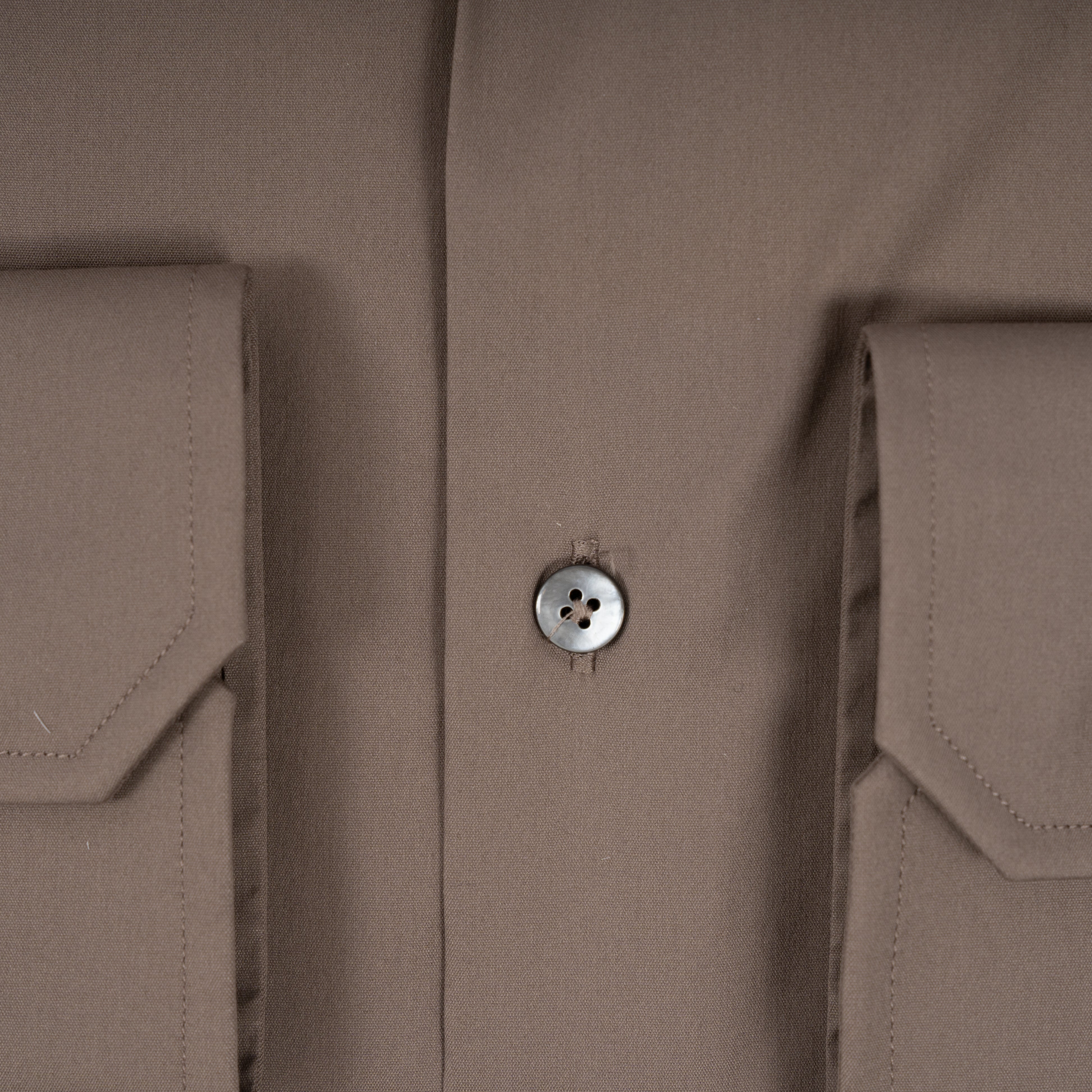 Xacus Overhemd Taupe | Albini Stretch
