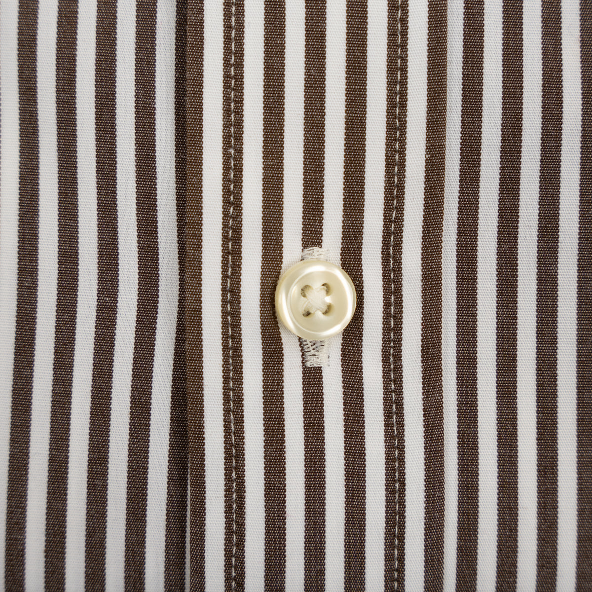 Ralph Lauren Overhemd Bruin Gestreept | Custom Fit