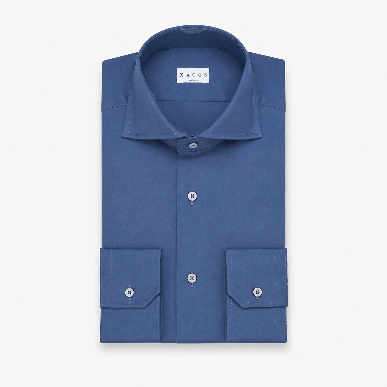 Xacus Overhemd Blauw | Albini Stretch