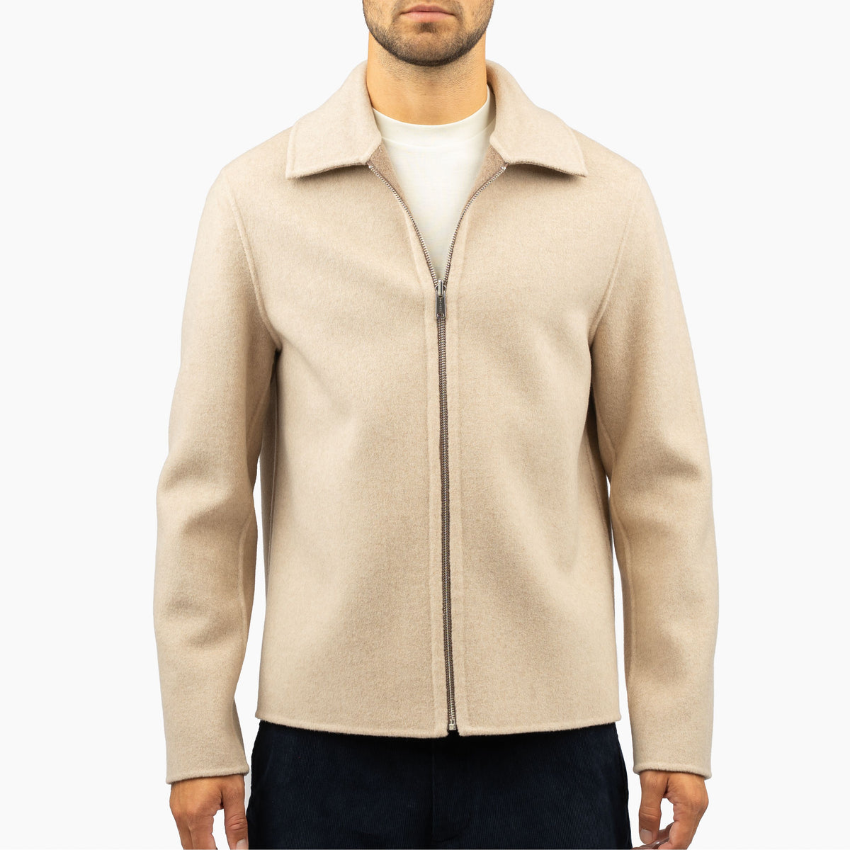 Profuomo Overshirt Bruin | Reversible Wool