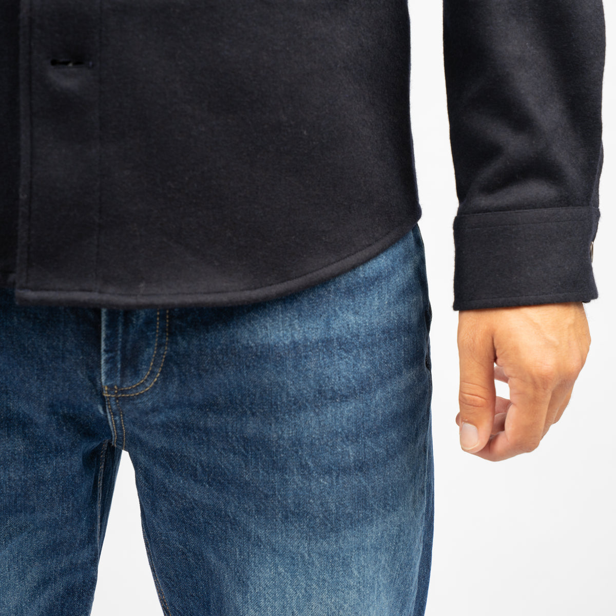 Profuomo Overshirt Blauw | Knitted