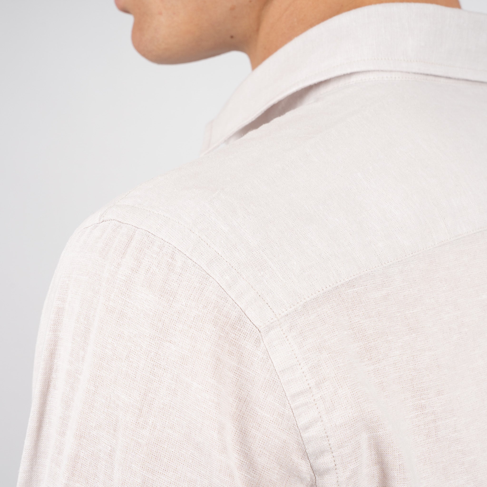 SEVEN DIALS Linnen Overhemd Beige | Jerred