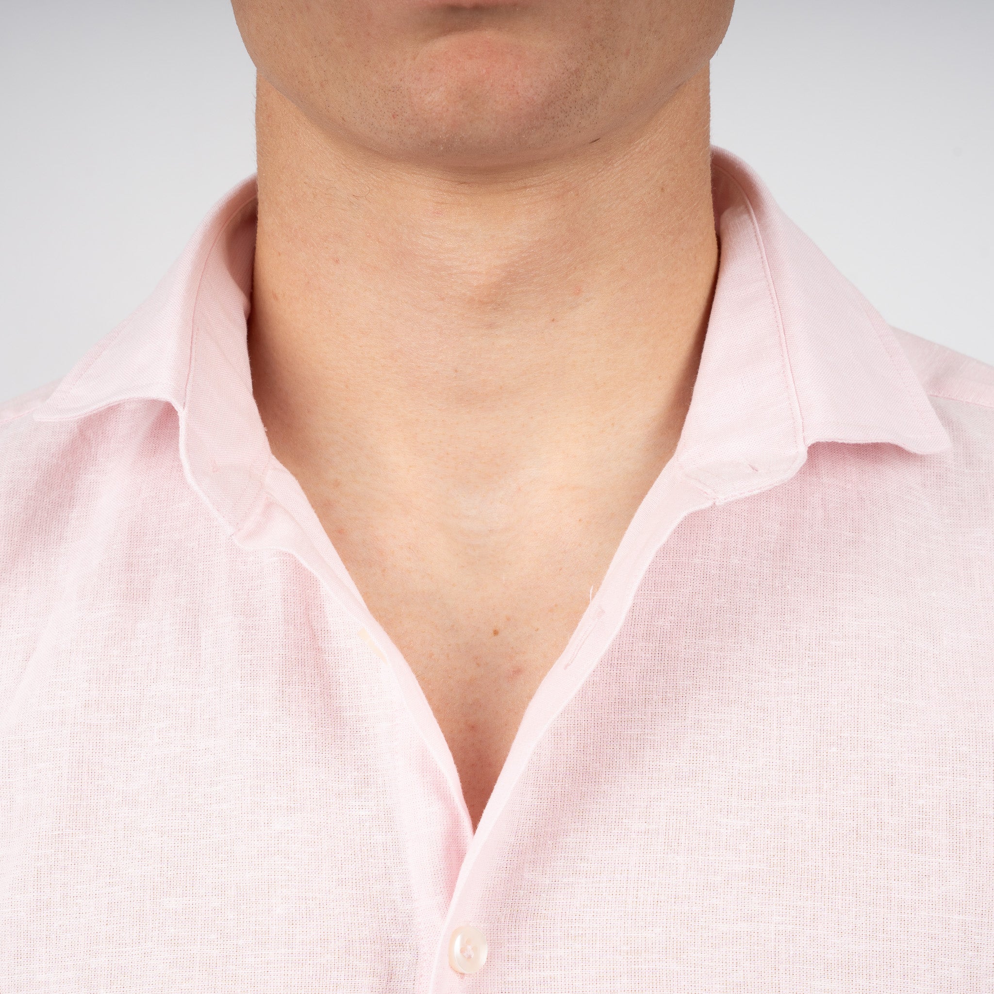 SEVEN DIALS Linnen Overhemd Roze | Jerred