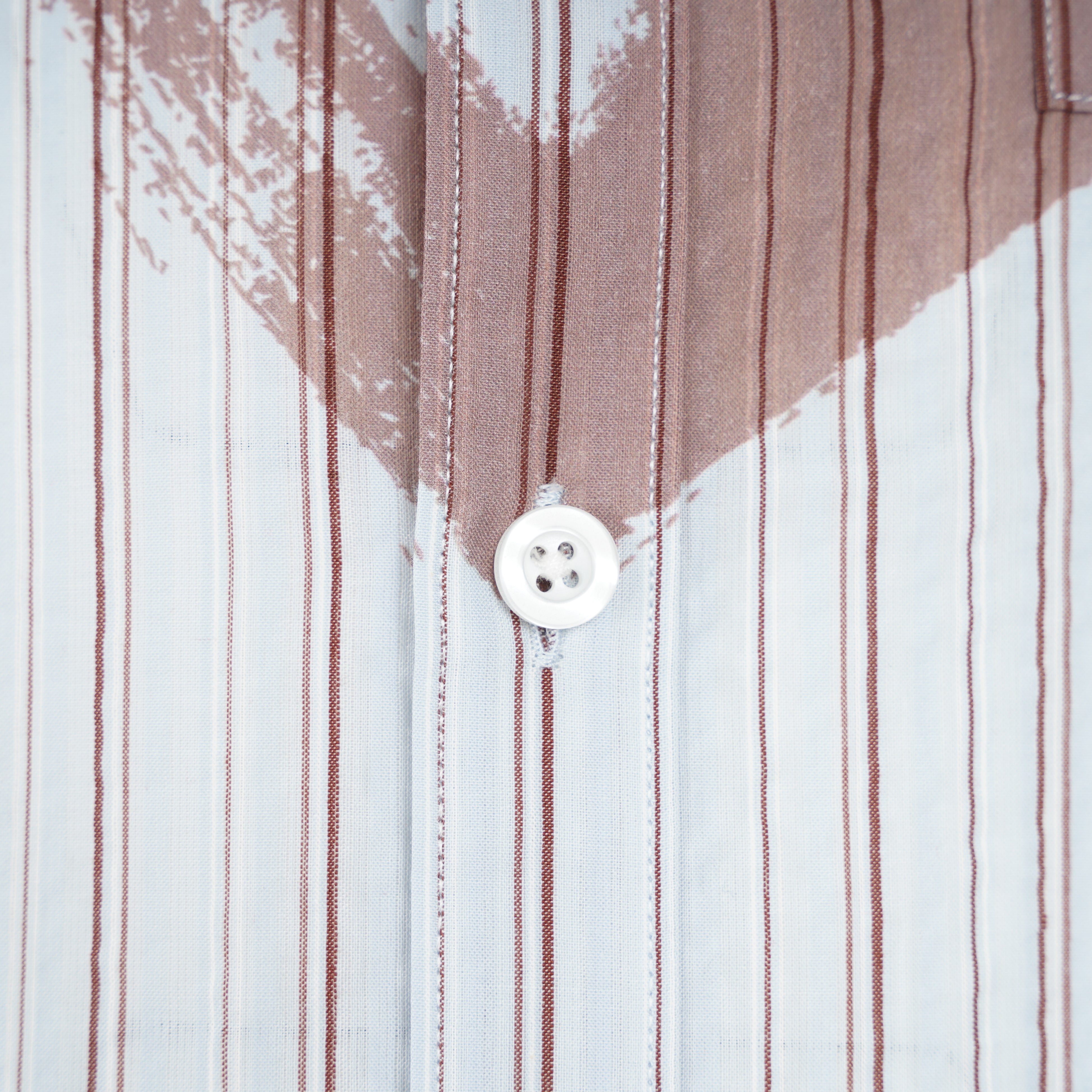 Olaf Overhemd Lichtblauw Gestreept | Brushstroke Logo Stripe