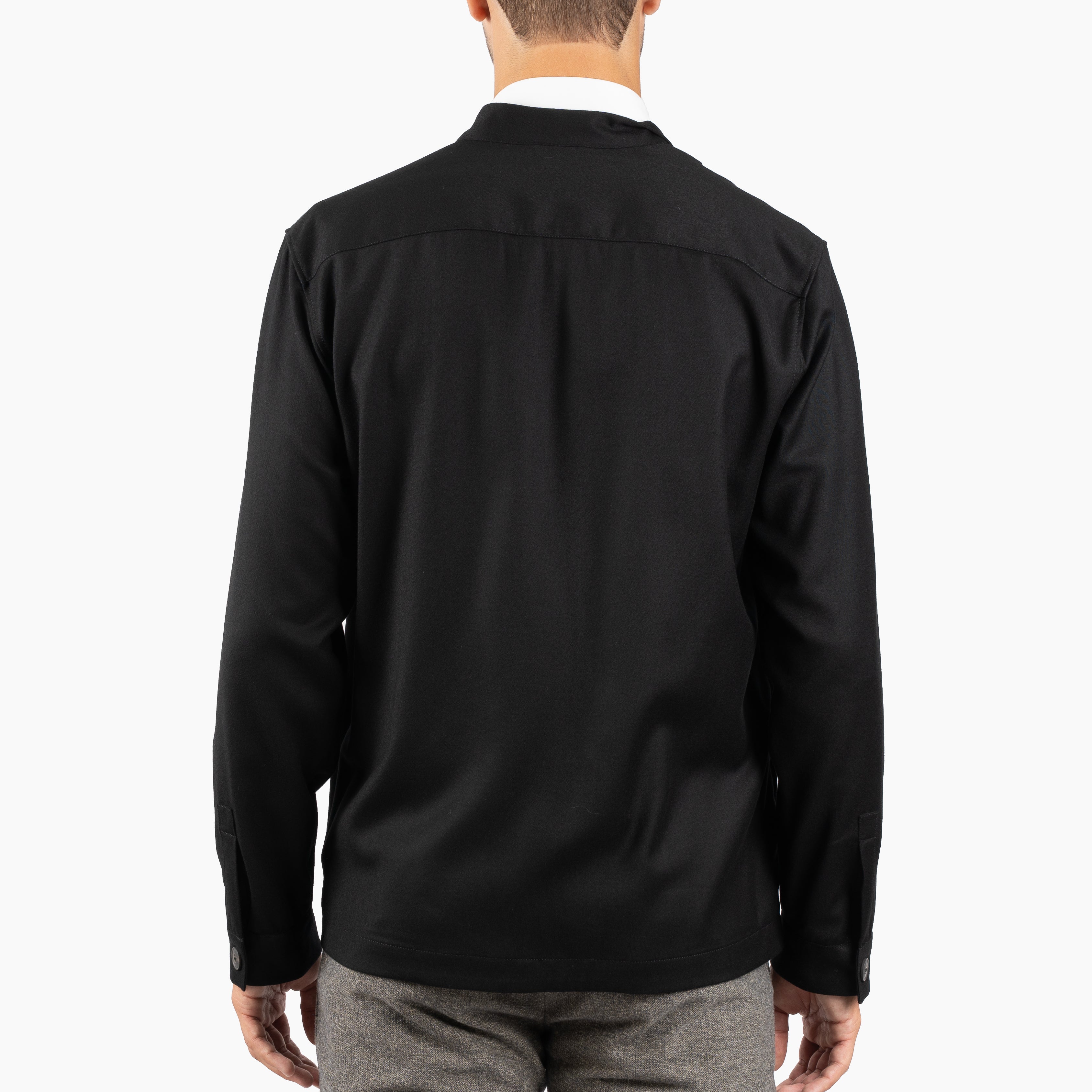 Xacus Overshirt Zwart | Unfold Shirt