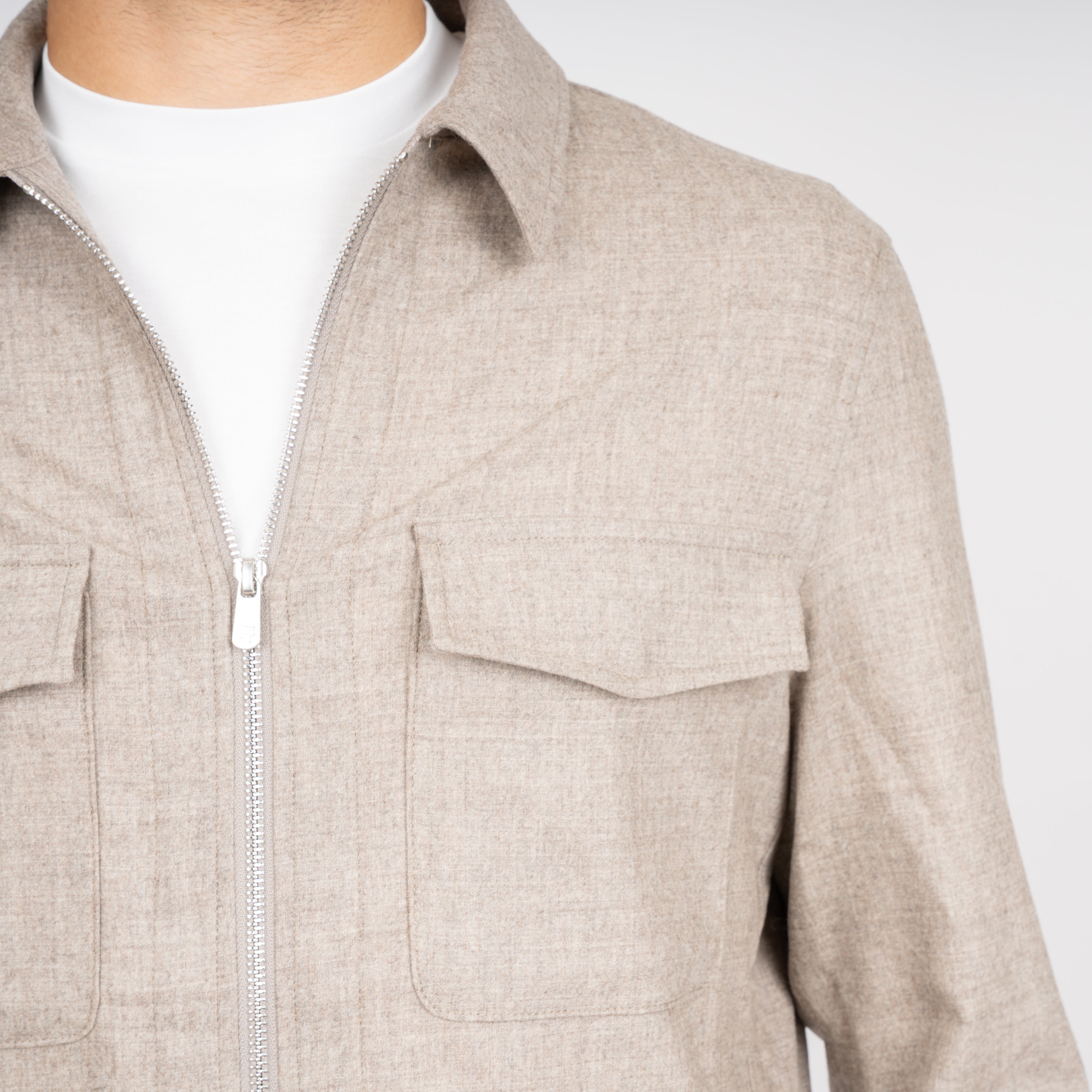 Marco Pescarolo Overshirt Beige | Urus