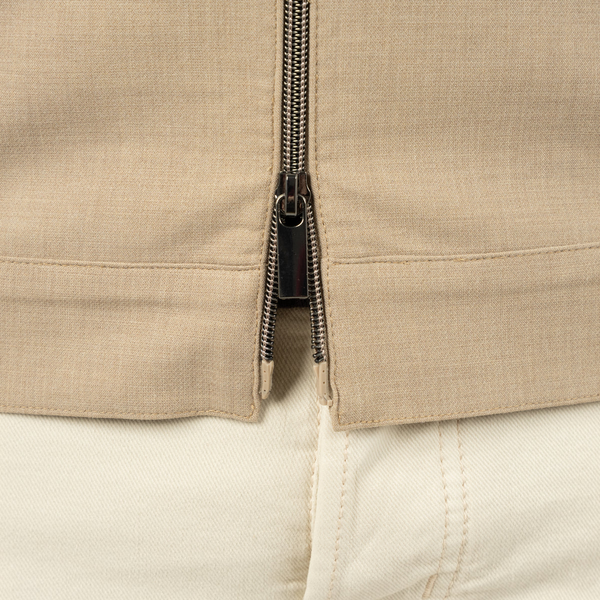SEVEN DIALS Overshirt met Rits Beige | Medan