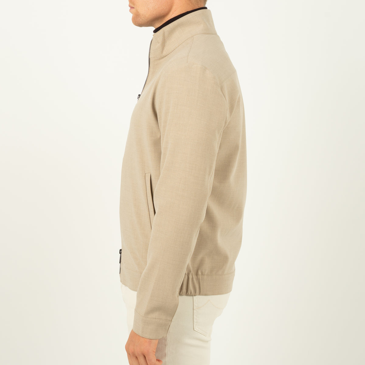 SEVEN DIALS Overshirt met Rits Beige | Medan