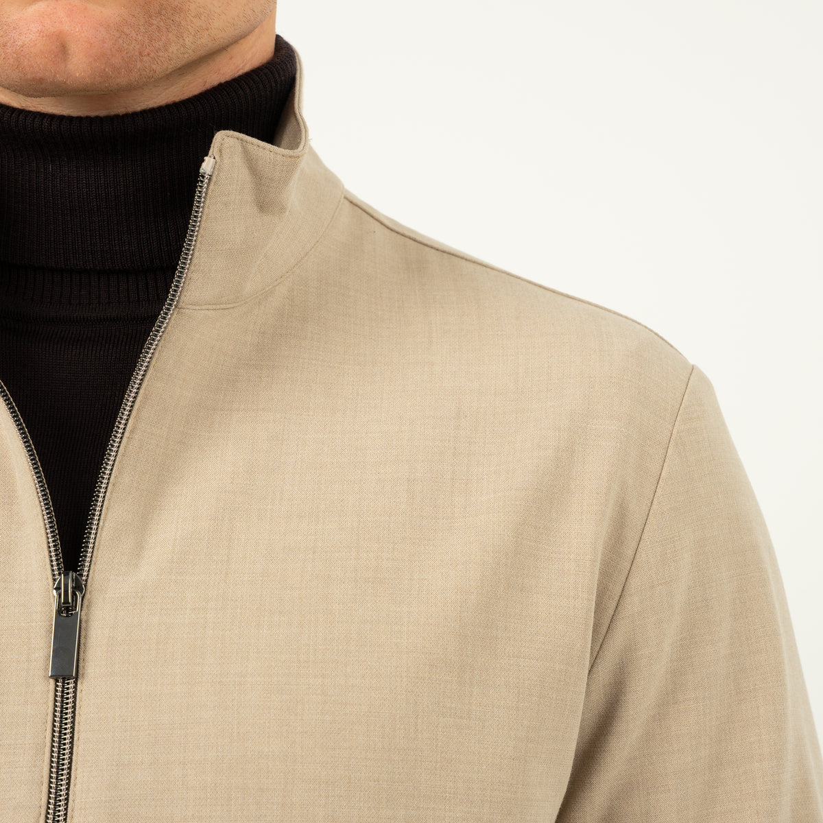 SEVEN DIALS Overshirt met Rits Beige | Medan