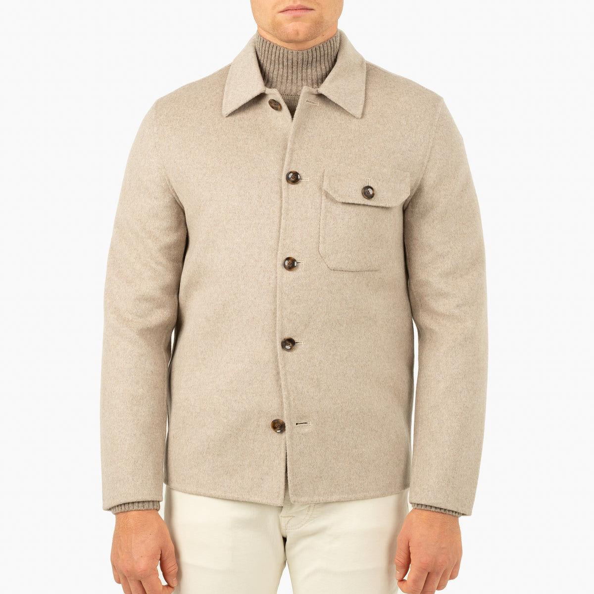 SEVEN DIALS Overshirt Beige | London