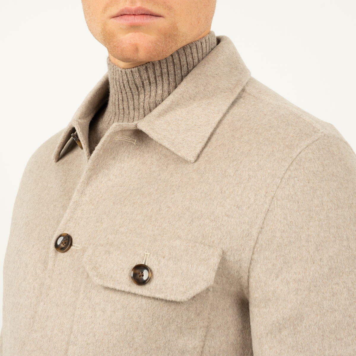SEVEN DIALS Overshirt Beige | London