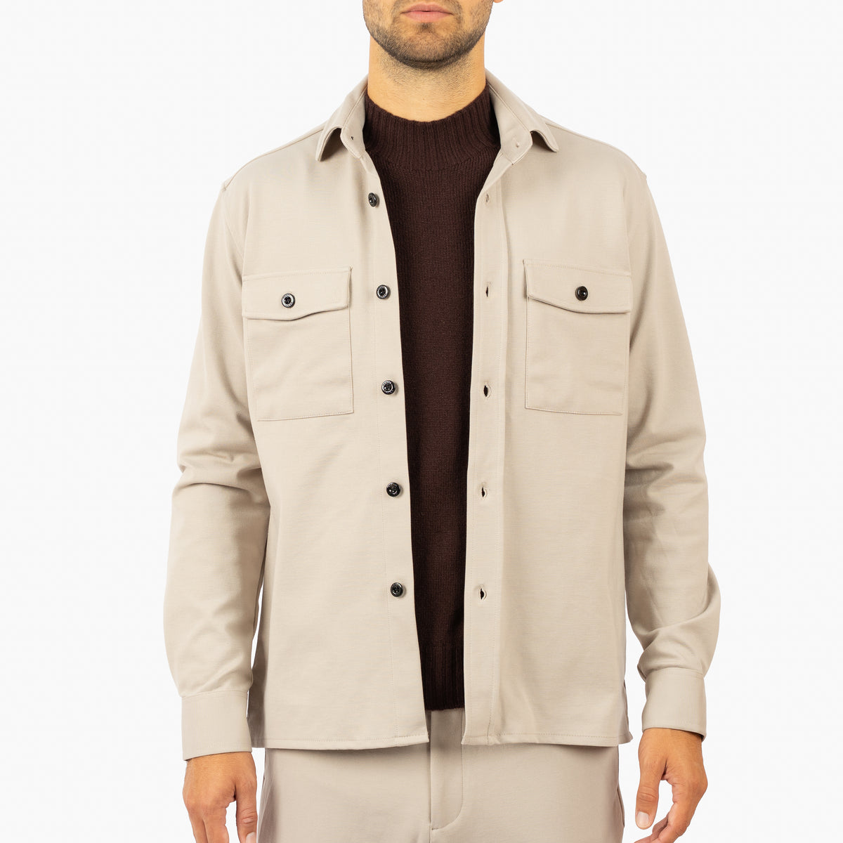 Genti Overshirt Beige | Midtown Dynamic
