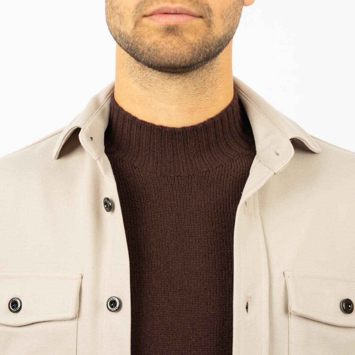 Genti Overshirt Beige | Midtown Dynamic