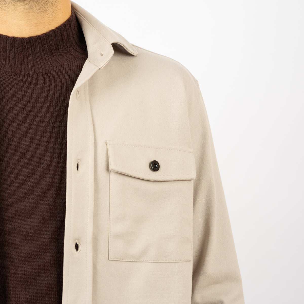 Genti Overshirt Beige | Midtown Dynamic