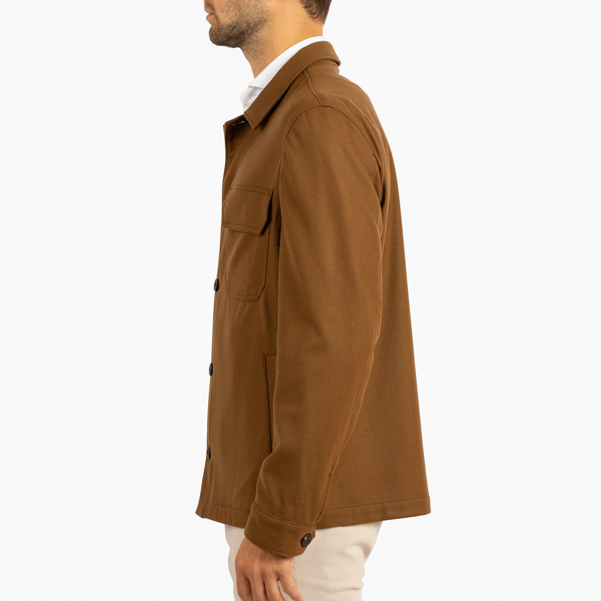 L.B.M. 1911 Overshirt Camel | Wool-Mix