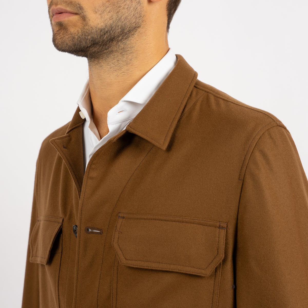 L.B.M. 1911 Overshirt Camel | Wool-Mix