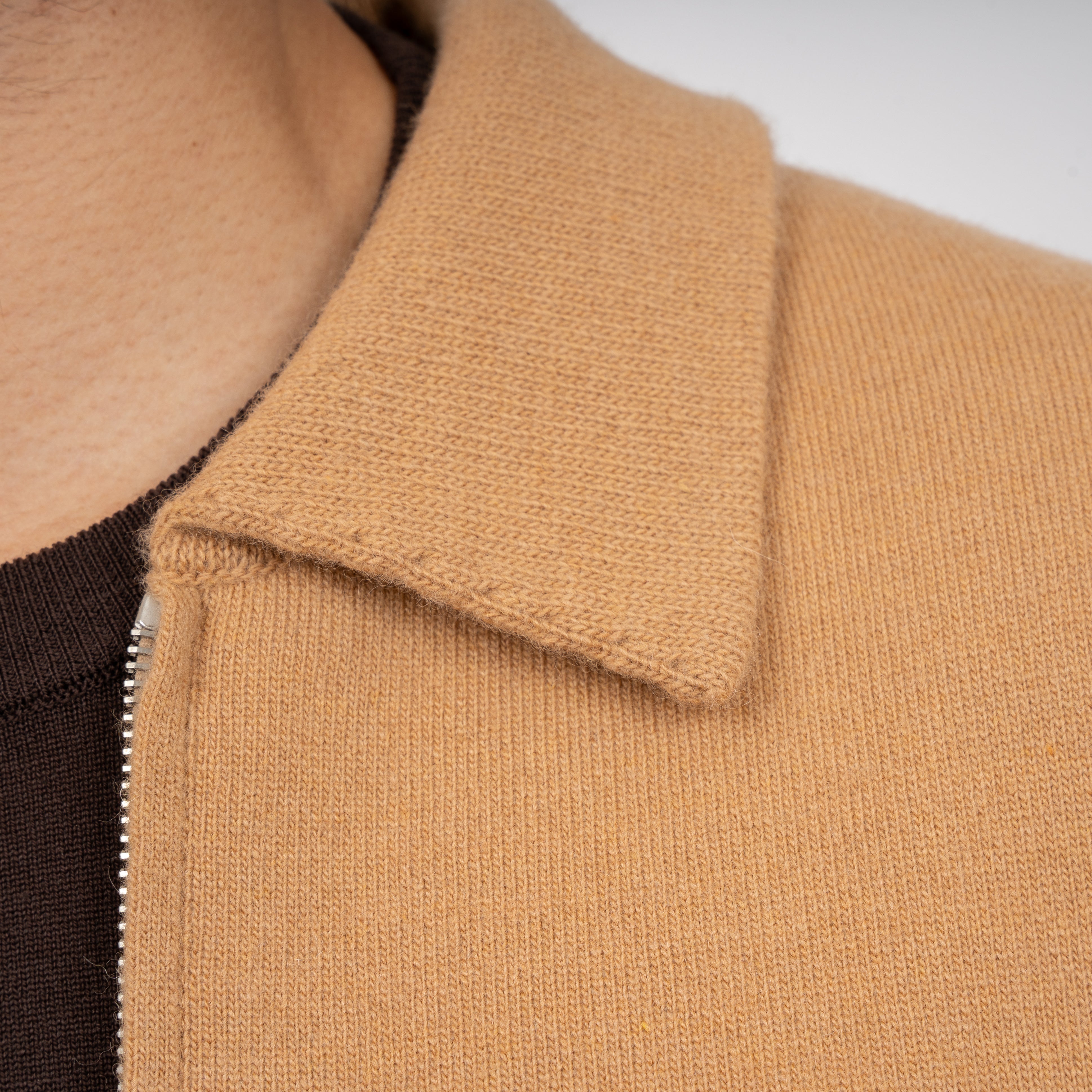 Lardini Gebreid Vest Camel