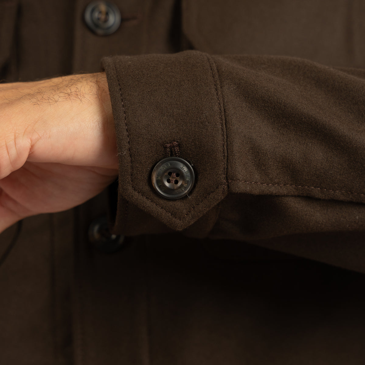 L.B.M. 1911 Overshirt Bruin | Wool-Mix