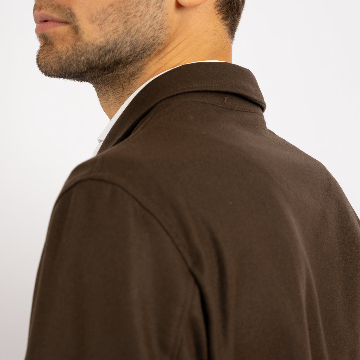 L.B.M. 1911 Overshirt Bruin | Wool-Mix
