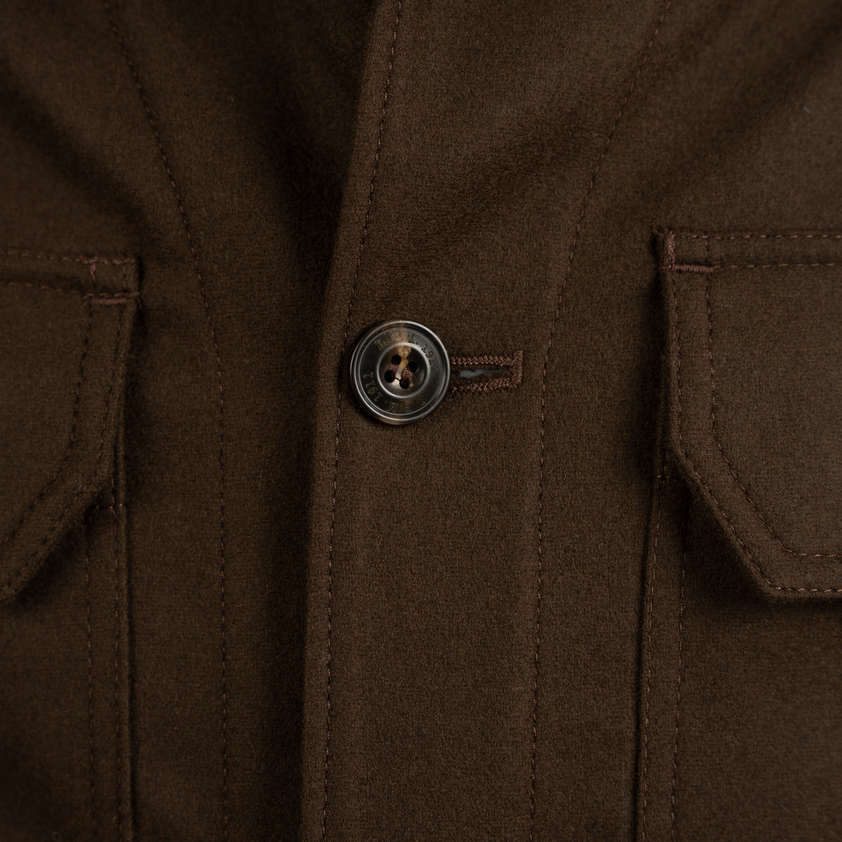L.B.M. 1911 Overshirt Bruin | Wool-Mix