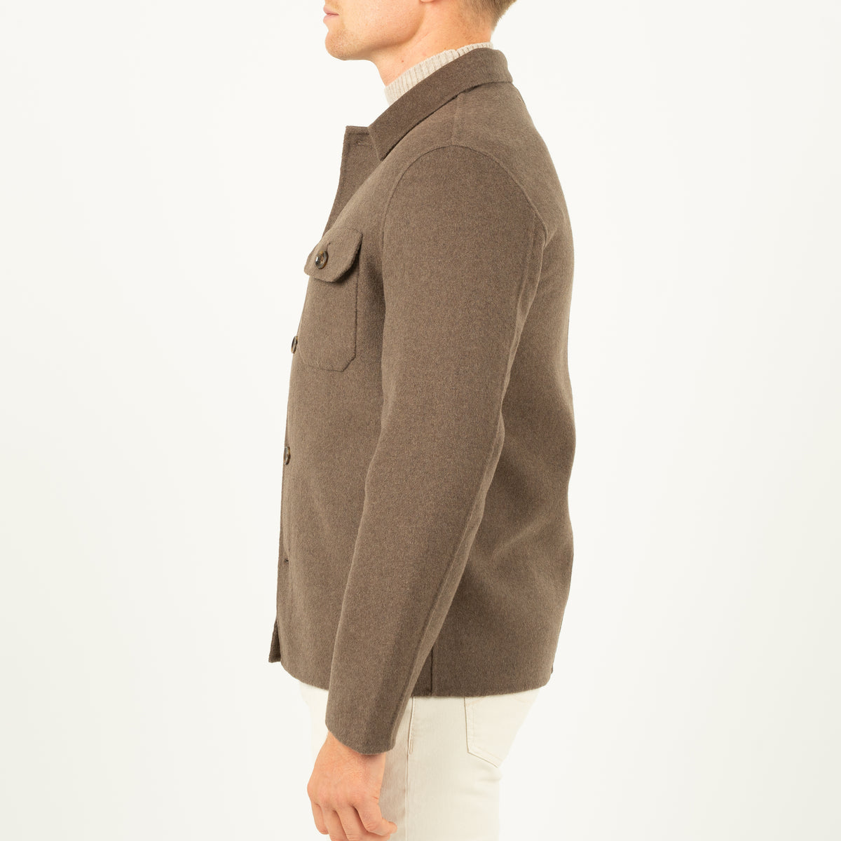 SEVEN DIALS Overshirt Taupe | London
