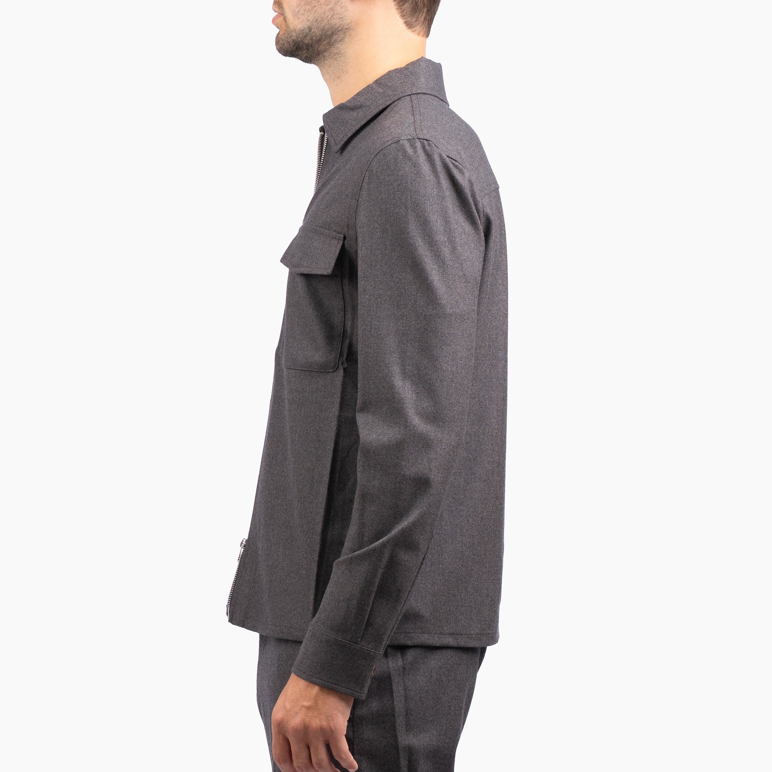 Marco Pescarolo Overshirt Bruin | Urus Cashmere
