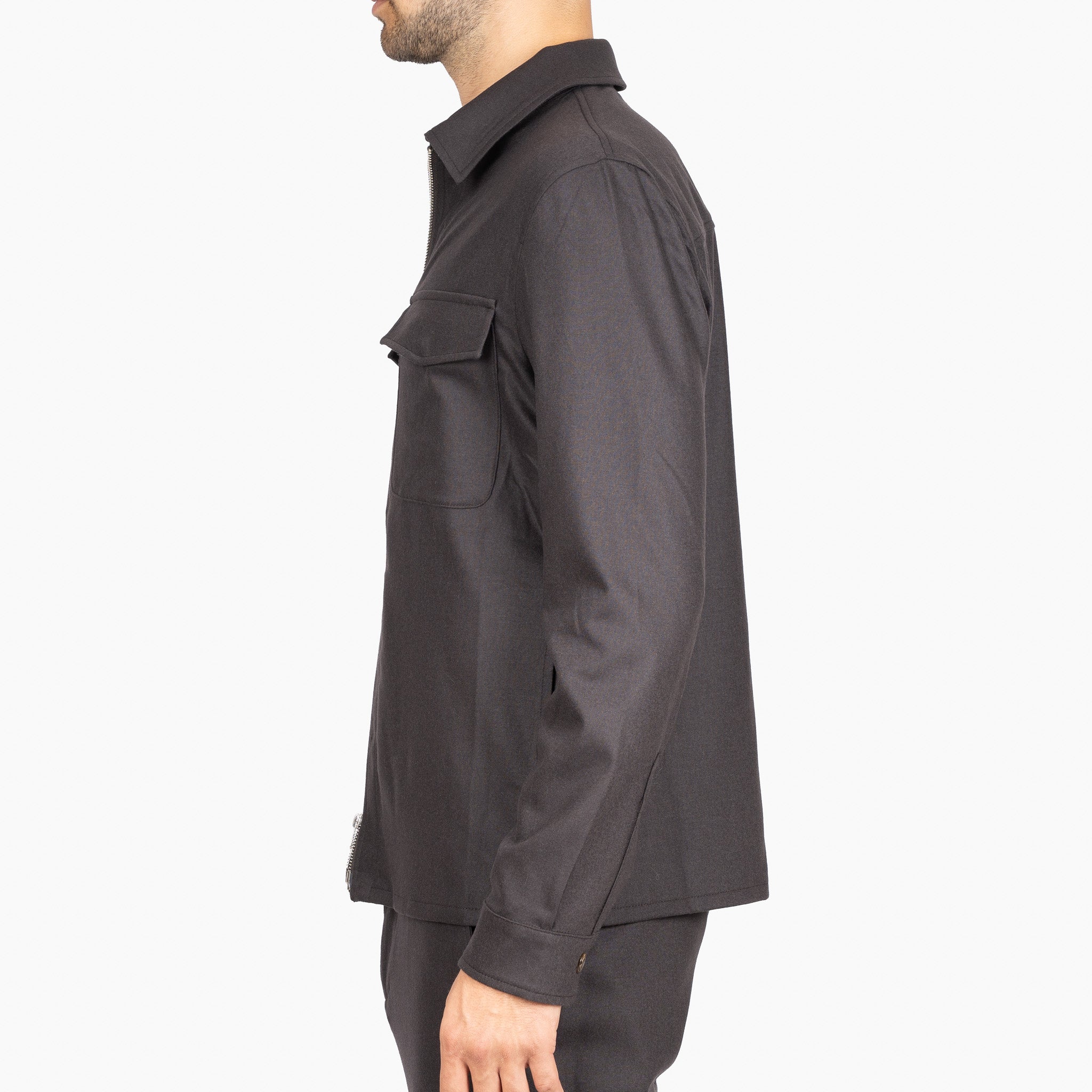 Marco Pescarolo Overshirt Bruin | Urus