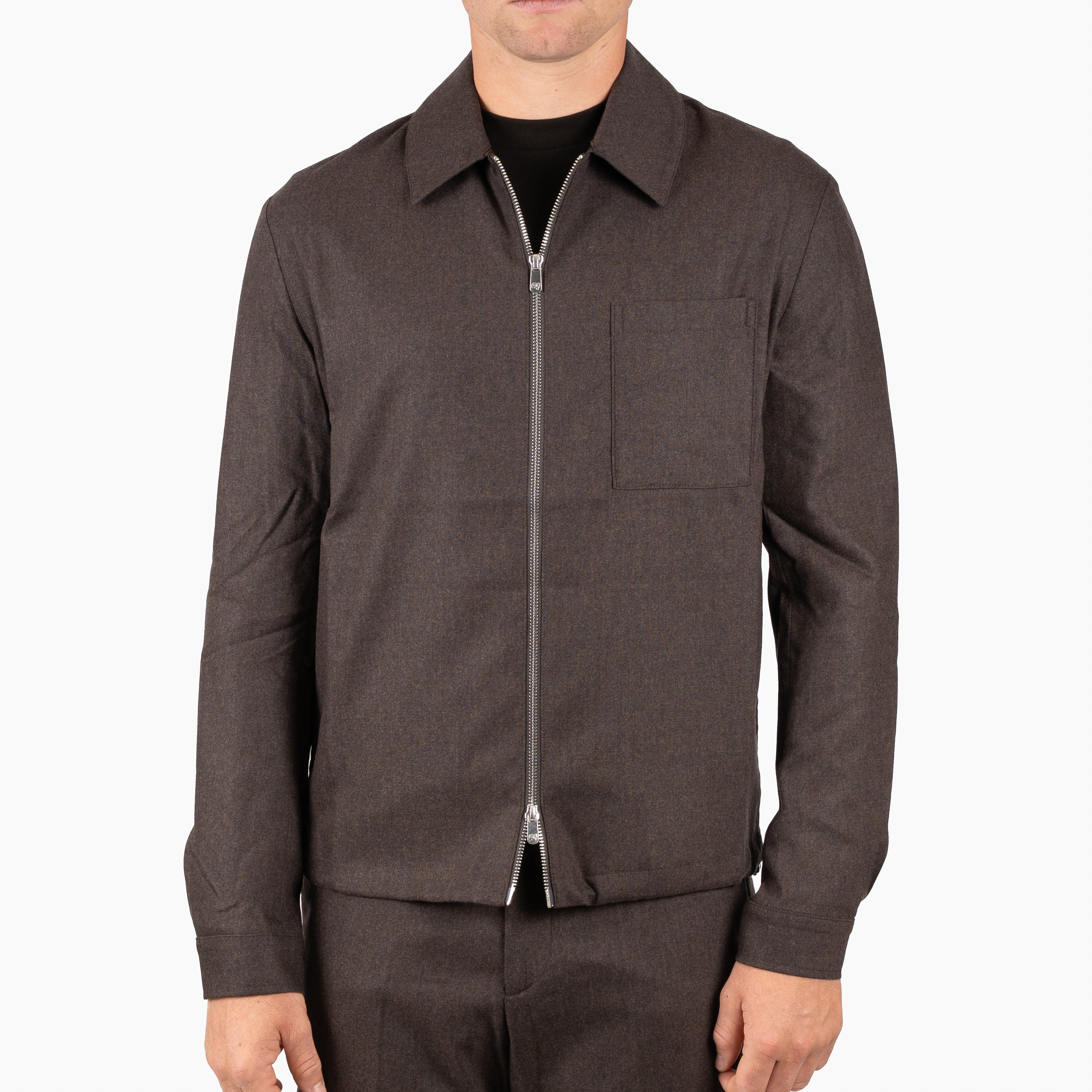 Marco Pescarolo Overshirt Bruin | Ventidu